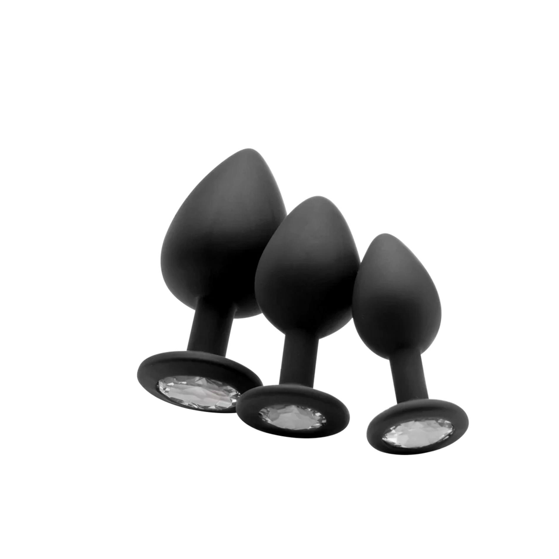 Diamond Butt Plug - Regular Black