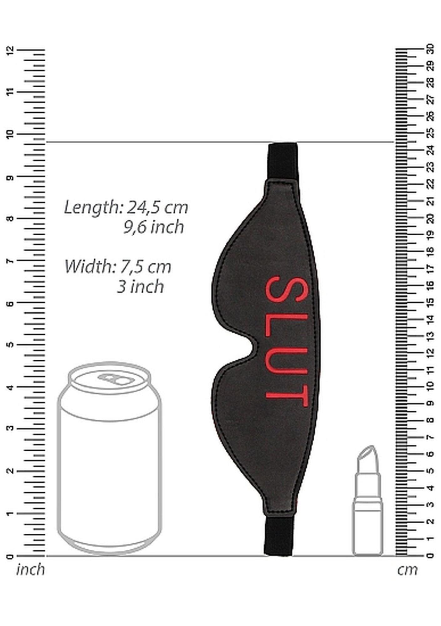 Ouch! Blindfold - Slut - Black