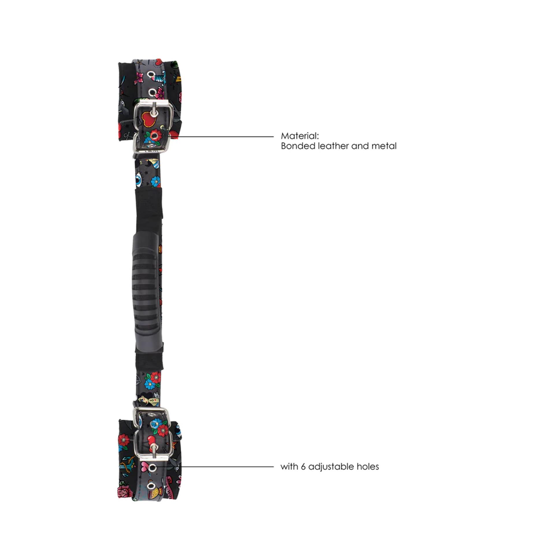 Printed Handcuffs With Handle