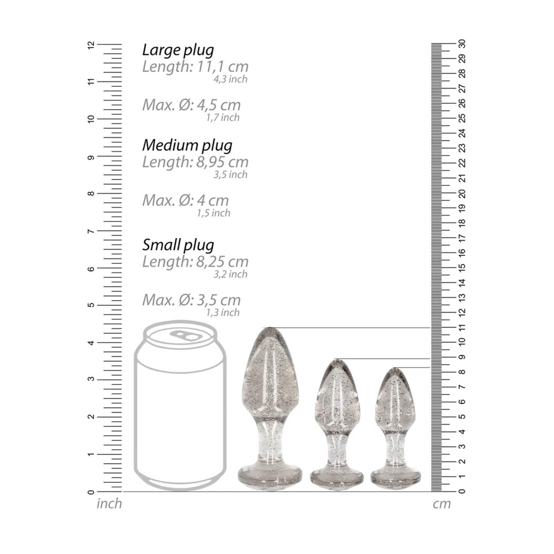 Acrylic Butt Plug Set