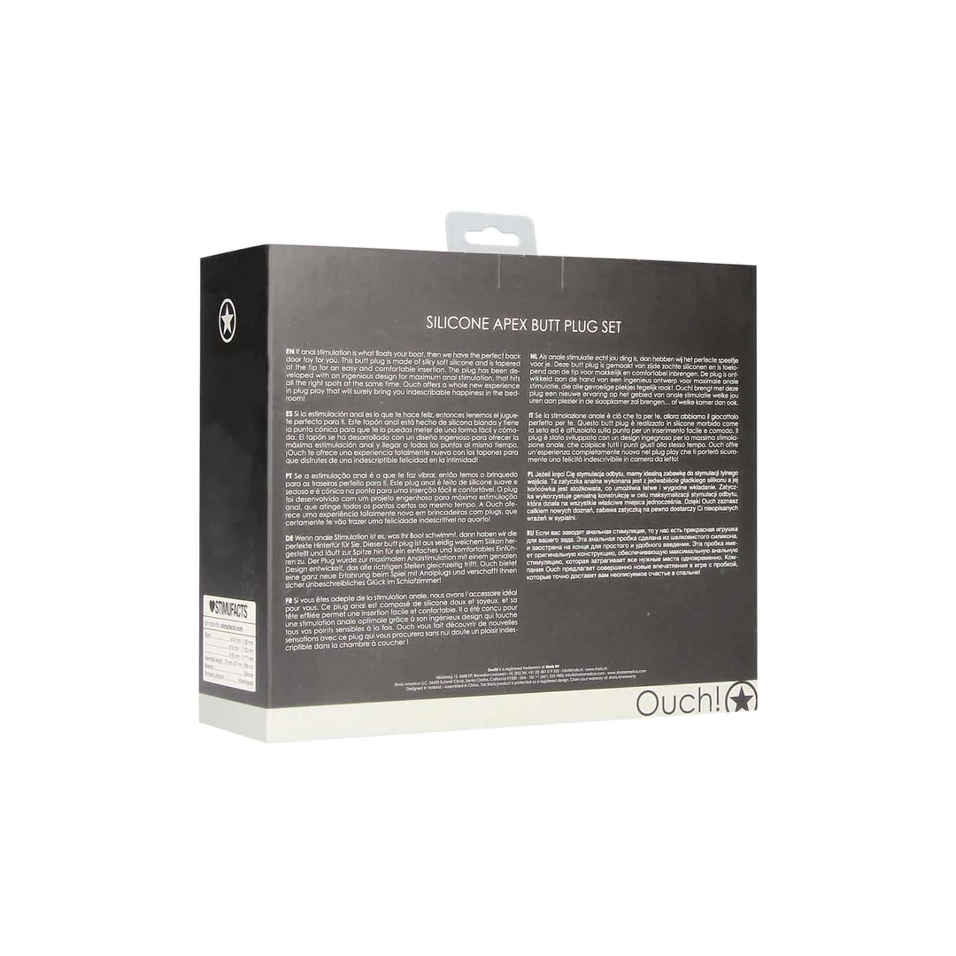 Apex - Butt Plug Set