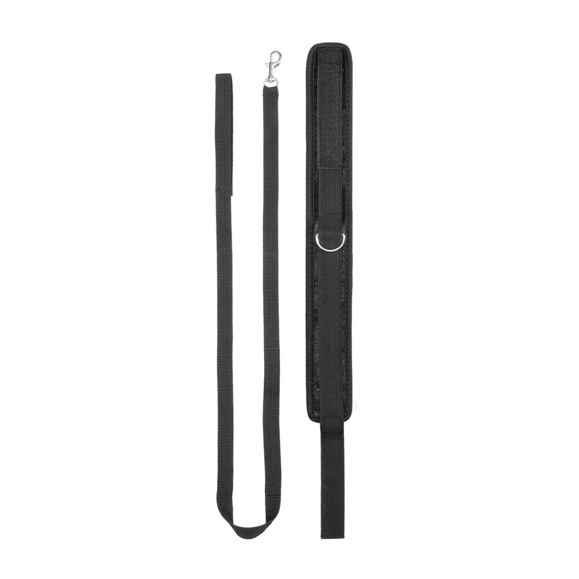 Velvet Adjustable Collar With Leash