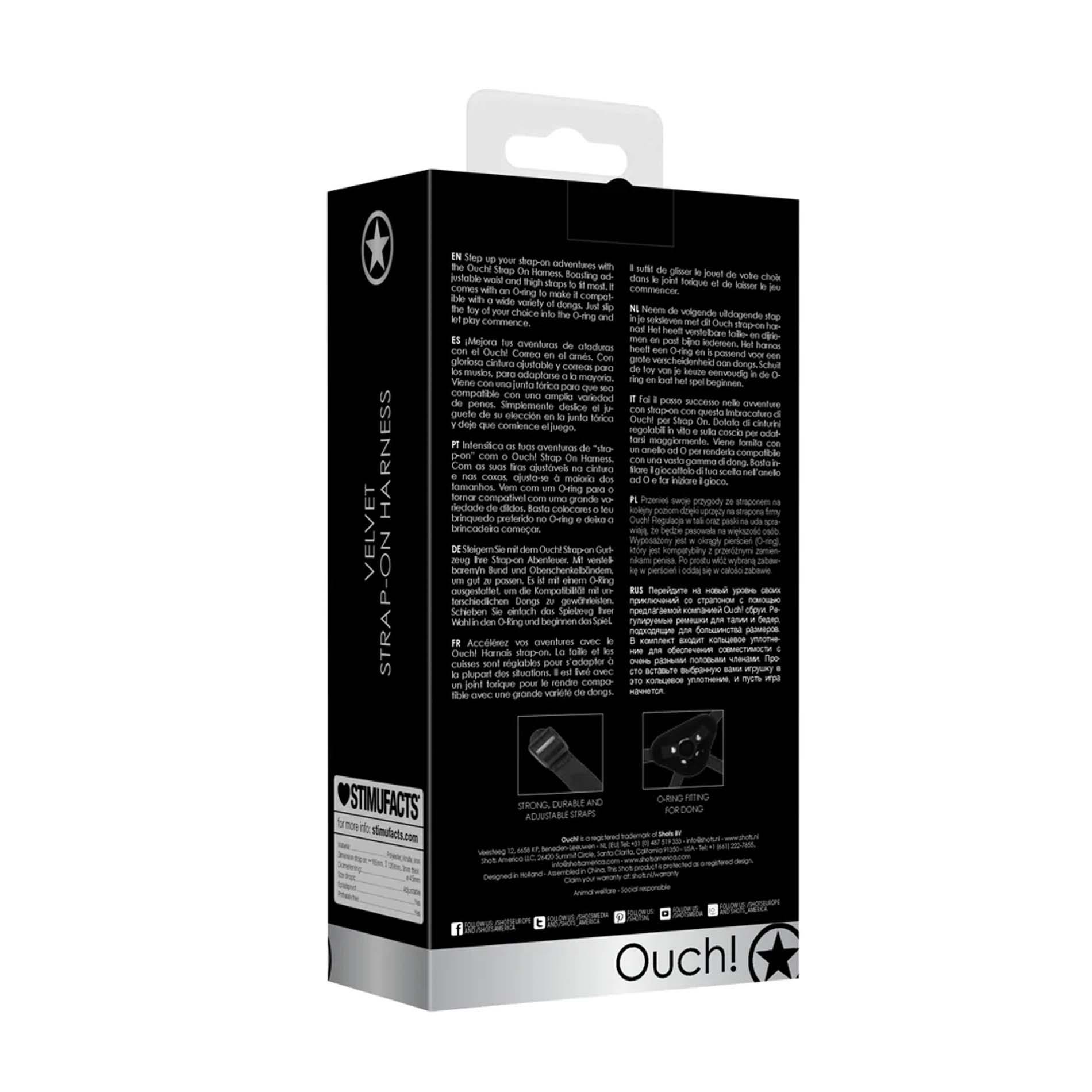 Adjustable Harness With O-Ring For Dildo