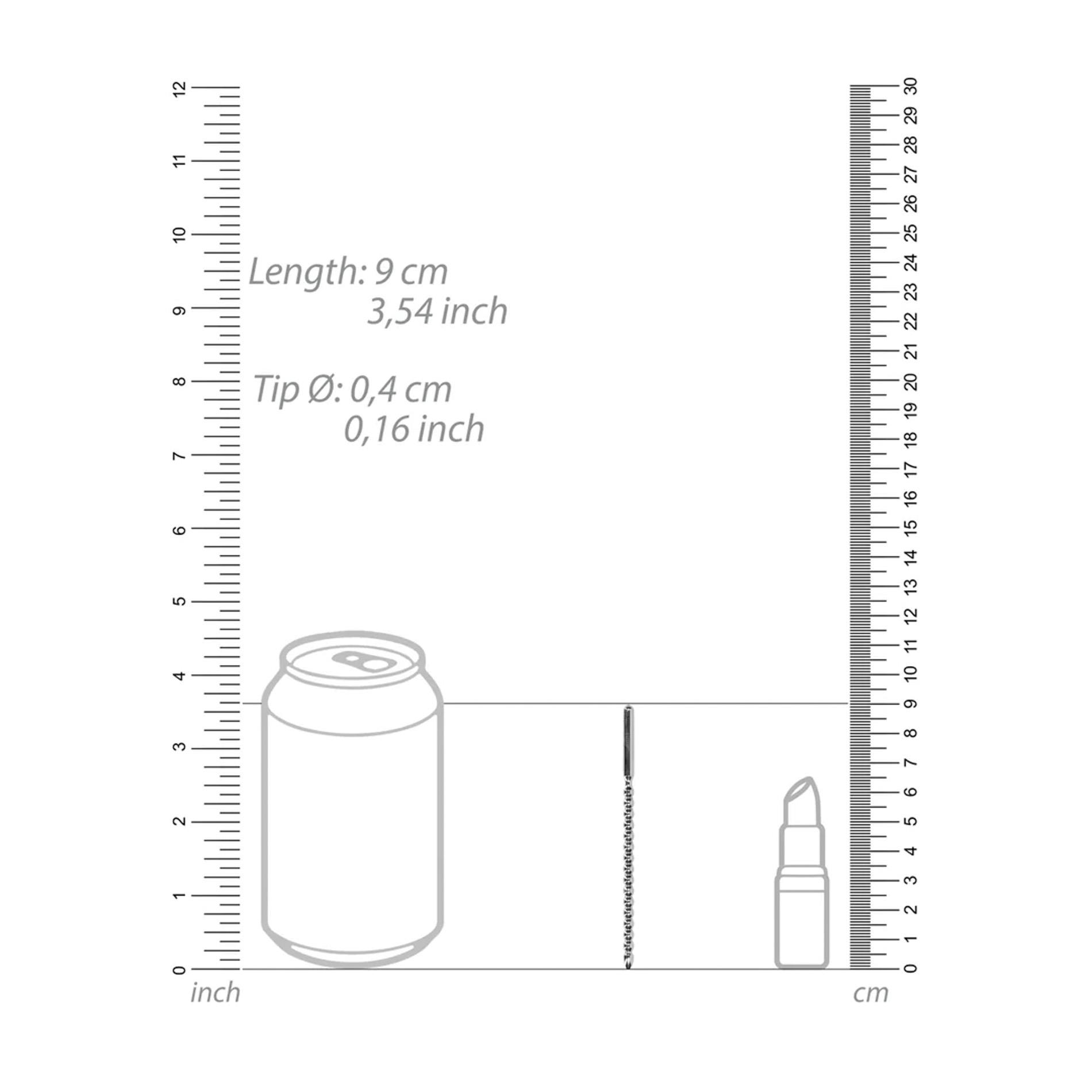 Metal Beginners Penis Plug - 4 Mm