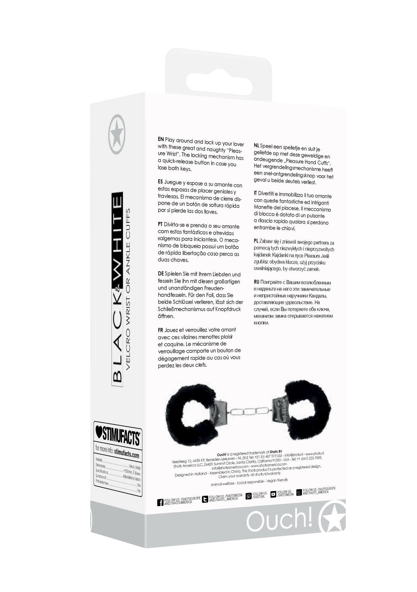 Velcro Hand Or Ankle Cuffs - With Adjustable Straps