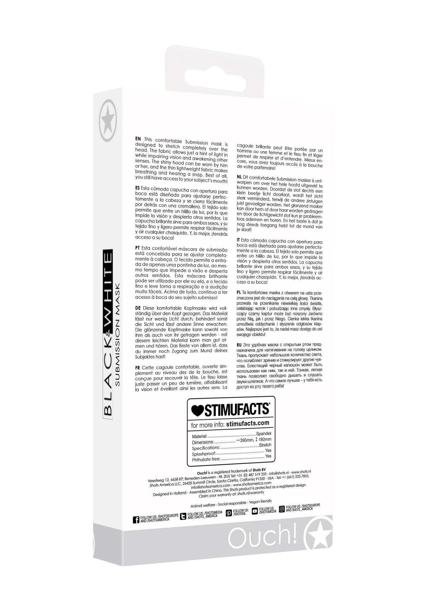 Submission Mask - With Open Mouth