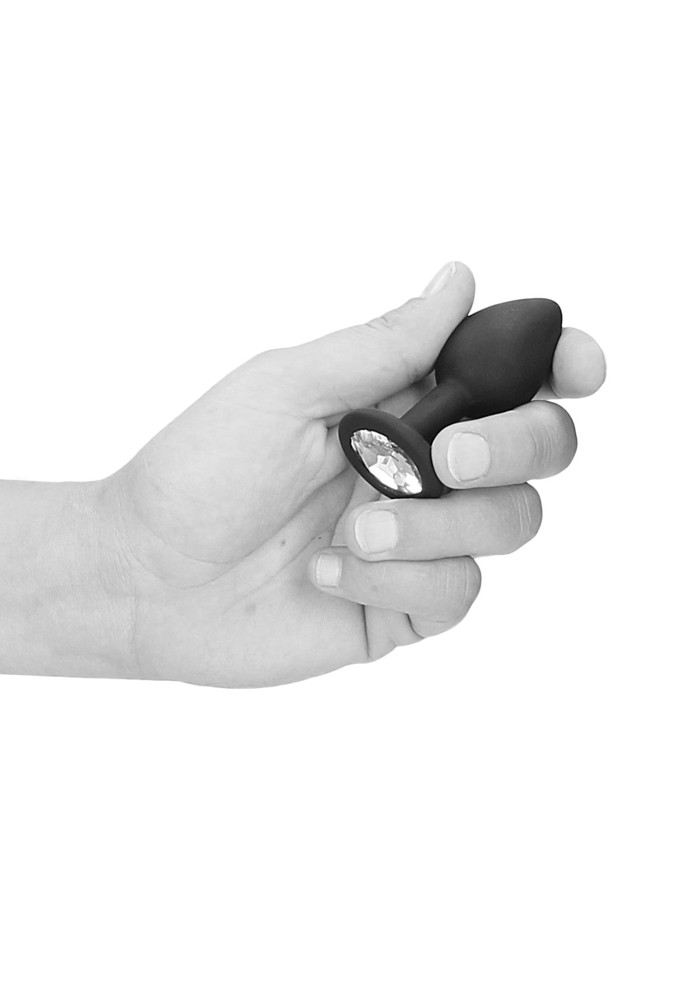 Silicone Butt Plug With Removable Jewel