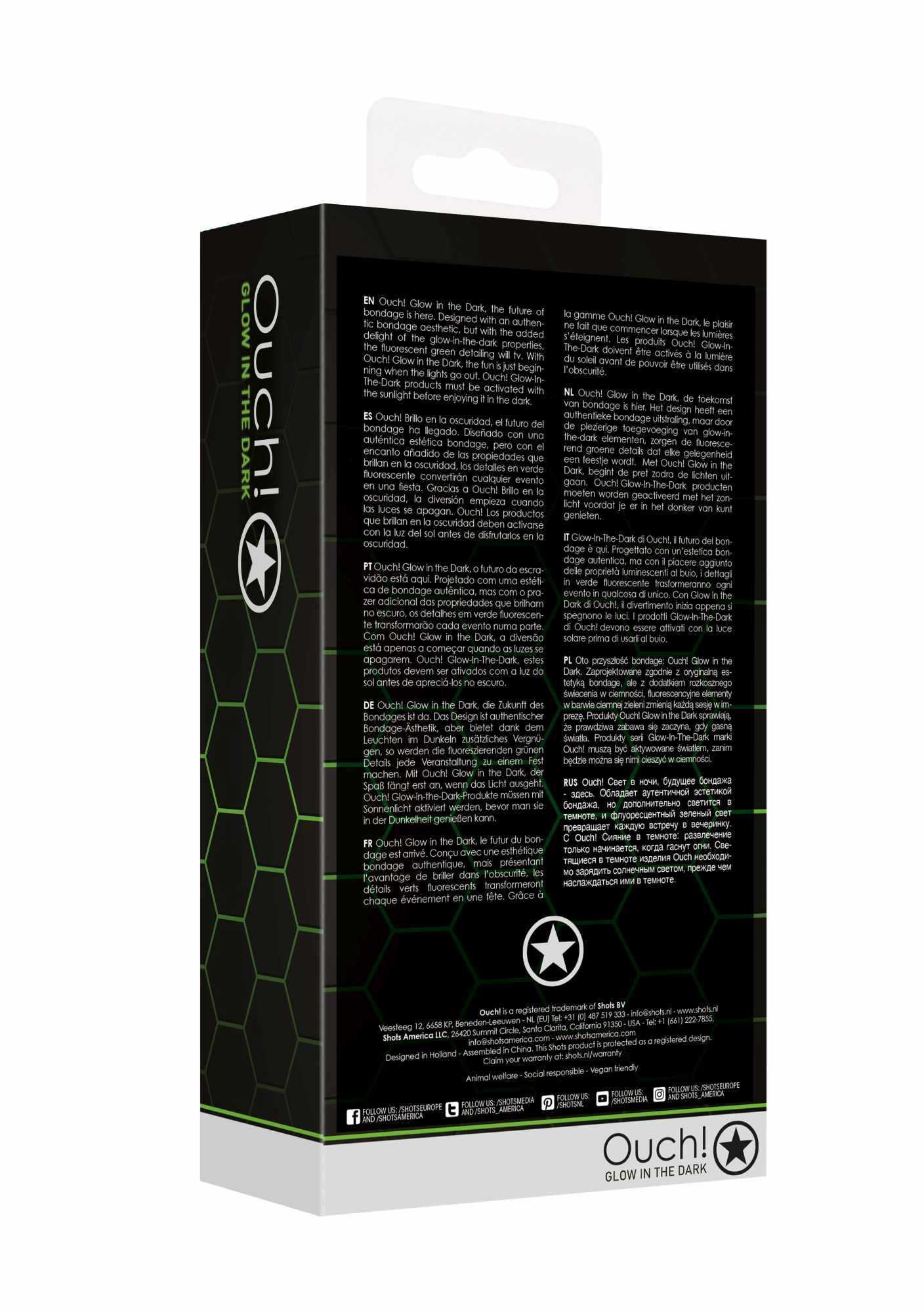 Full Body Harness - Gitd - Neon Green/Black - L/Xl