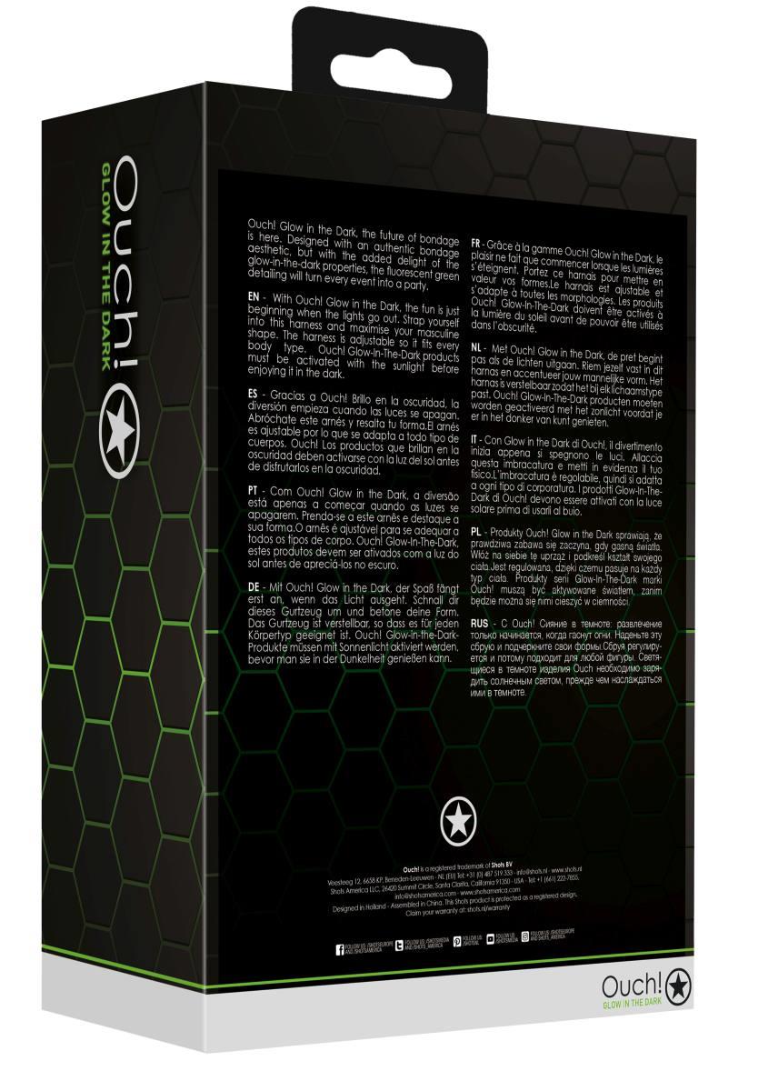 Body Harness - Glow In The Dark - Neon Green/Black - L/Xl