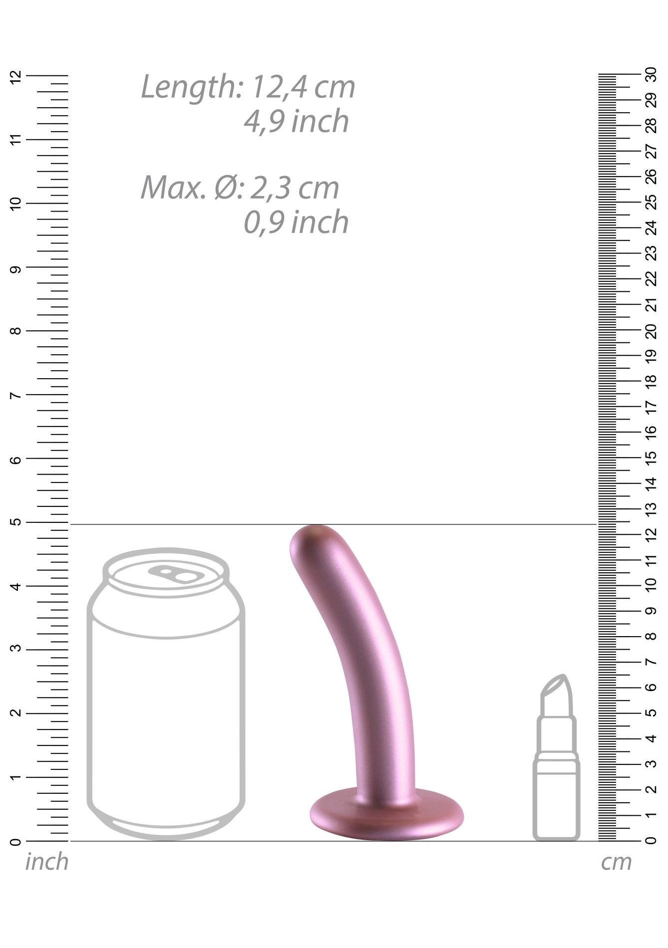 Smooth Silicone G-Spot Dildo - 5'' / 12 Cm