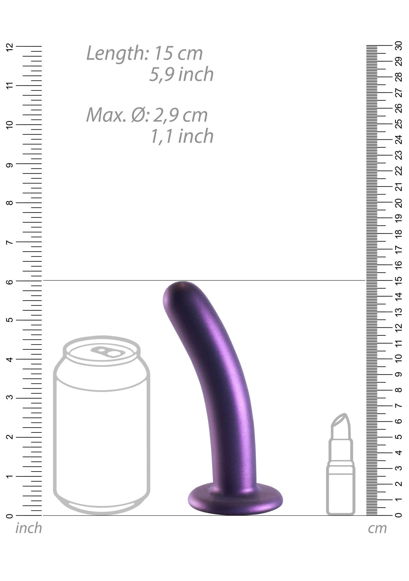 Smooth Silicone G-Spot Dildo - 6'' / 14,5 Cm