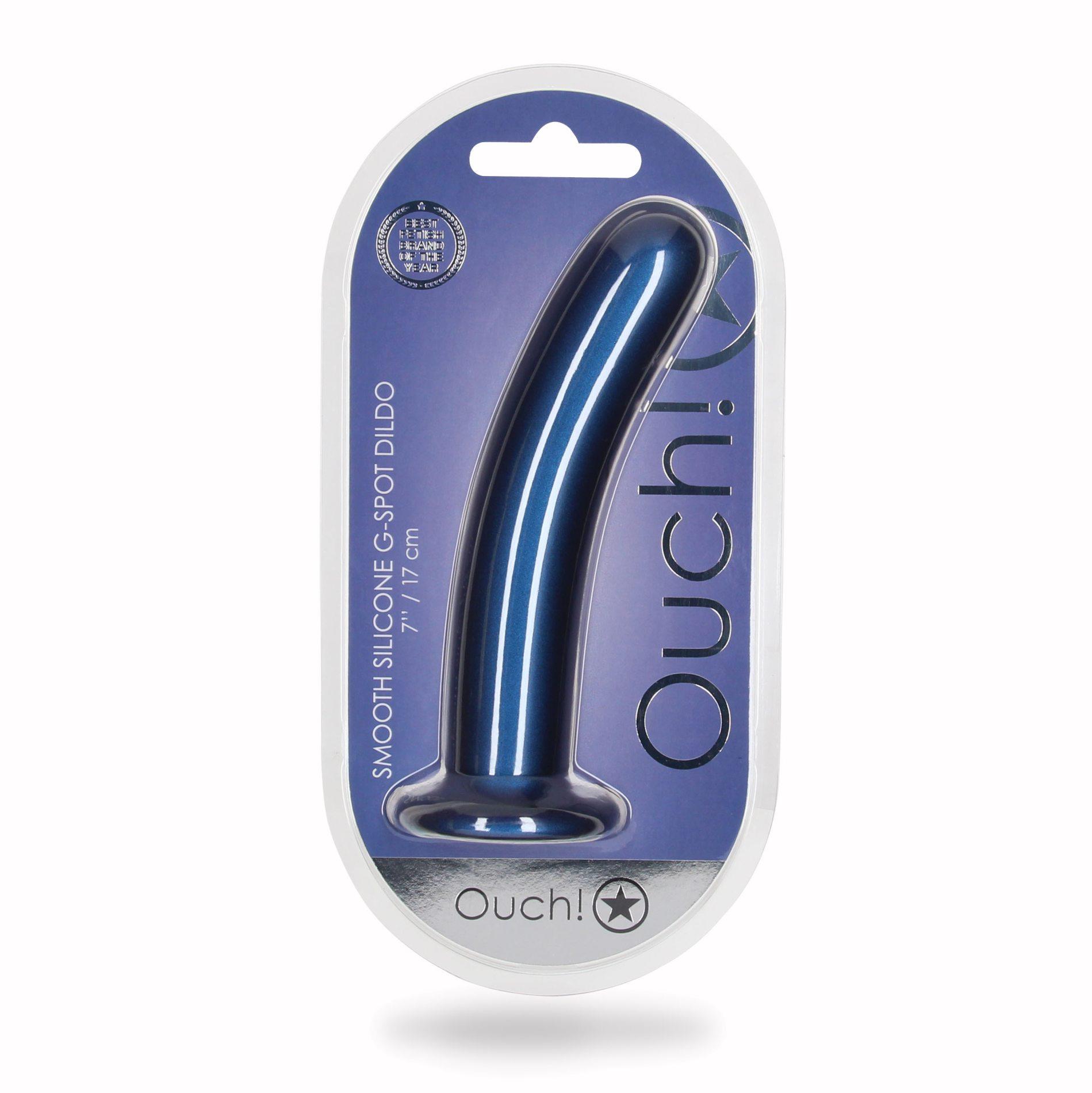 Smooth Silicone G-Spot Dildo - 7'' / 17 Cm