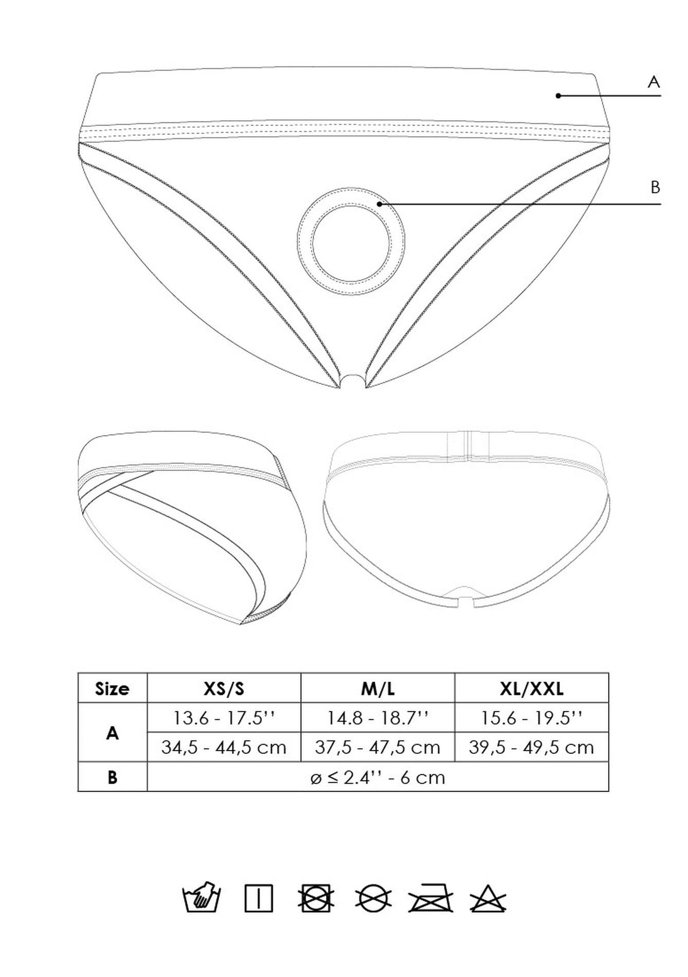 Vibrating Strap-On Hipster - M/L