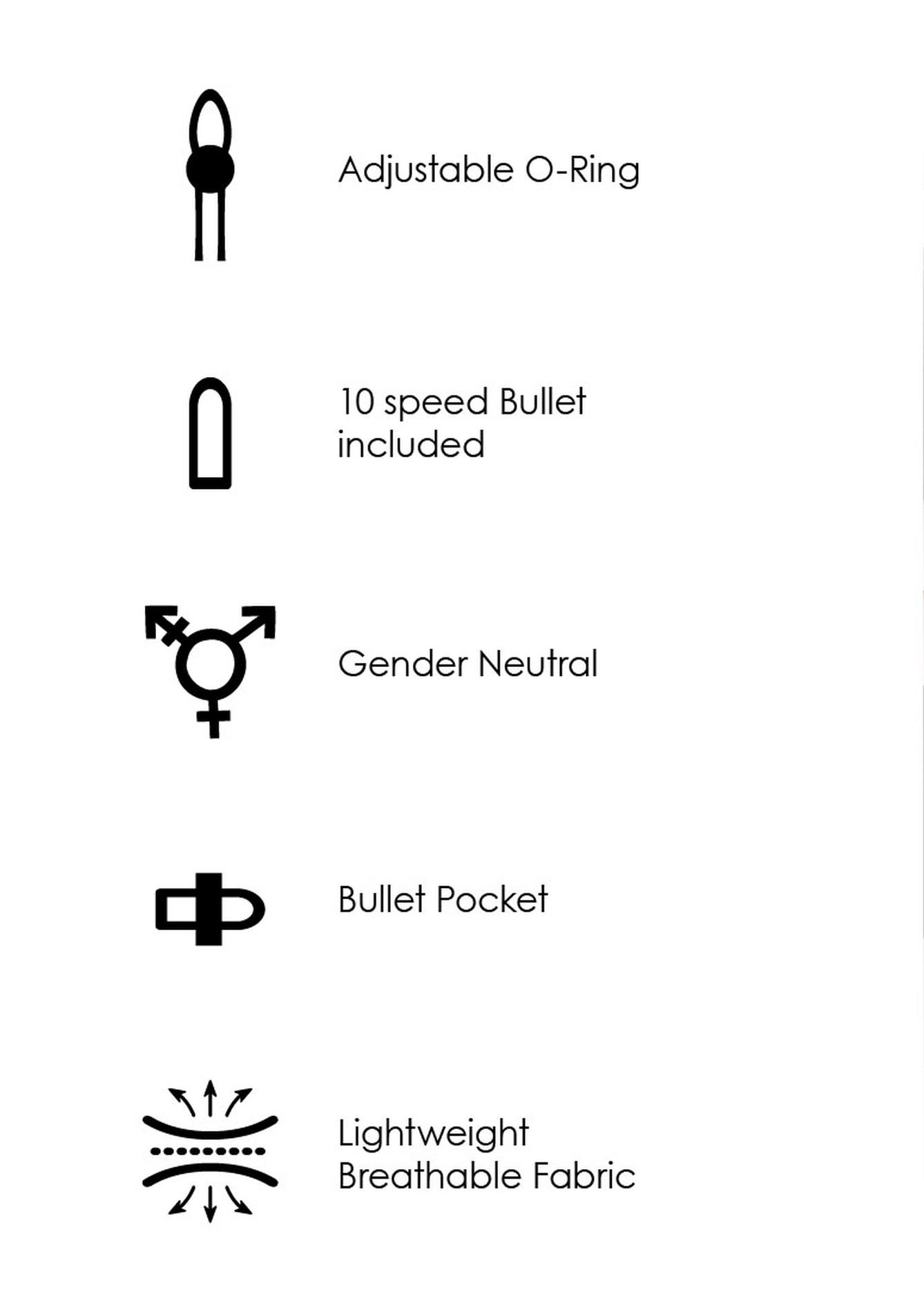 Vibrating Strap-On Thong With Removable Rear Straps - Xs/S