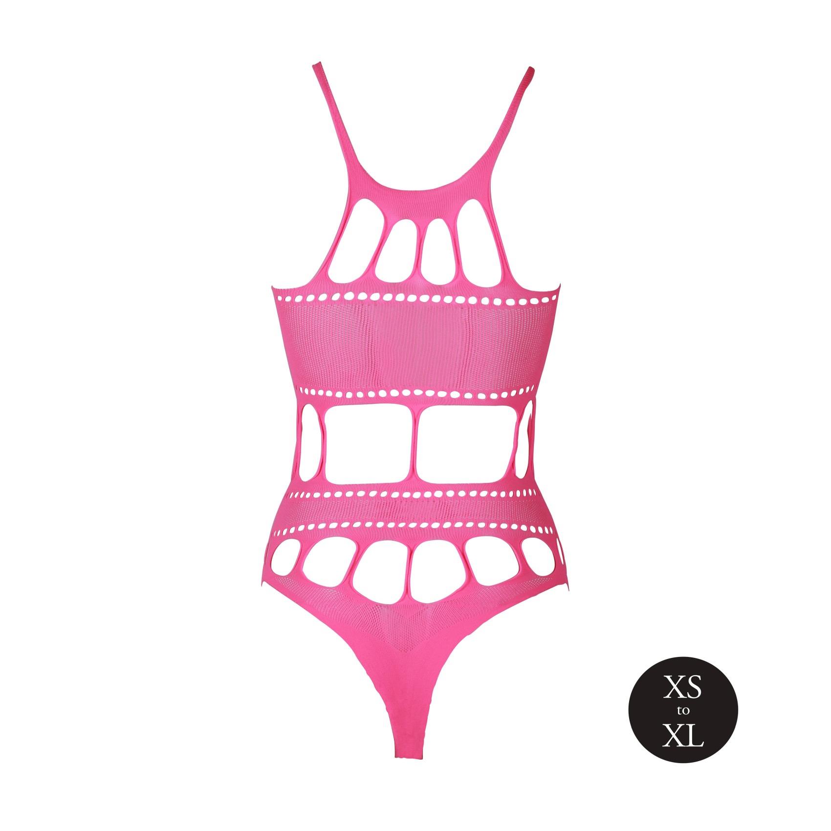 Body With Grecian Neckline - Neon Pink - Xs/Xl