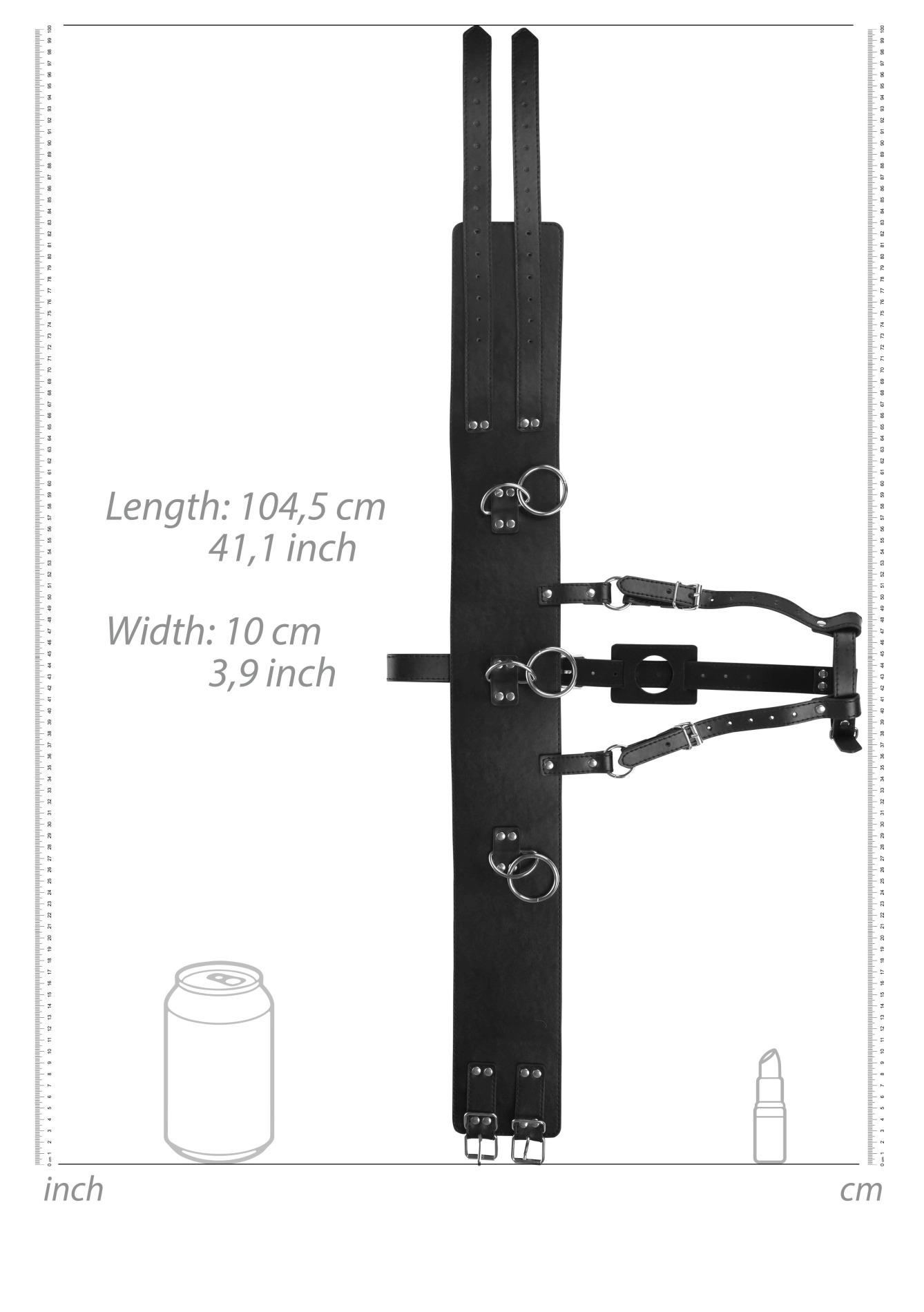 Belt With Vibrator Holder - Black