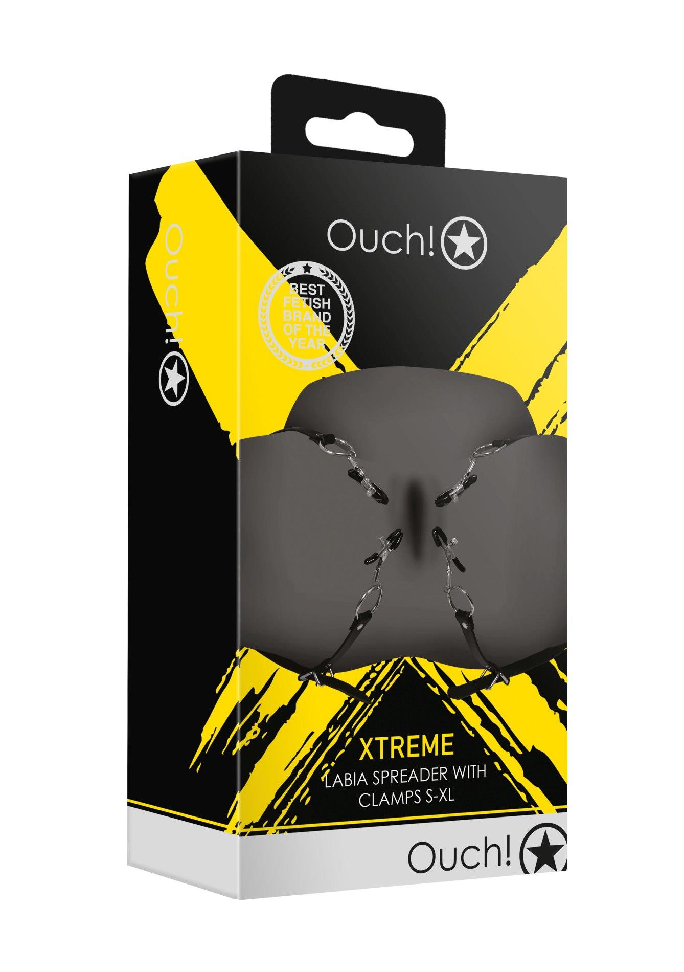 Labia Spreader With Clamps - Black