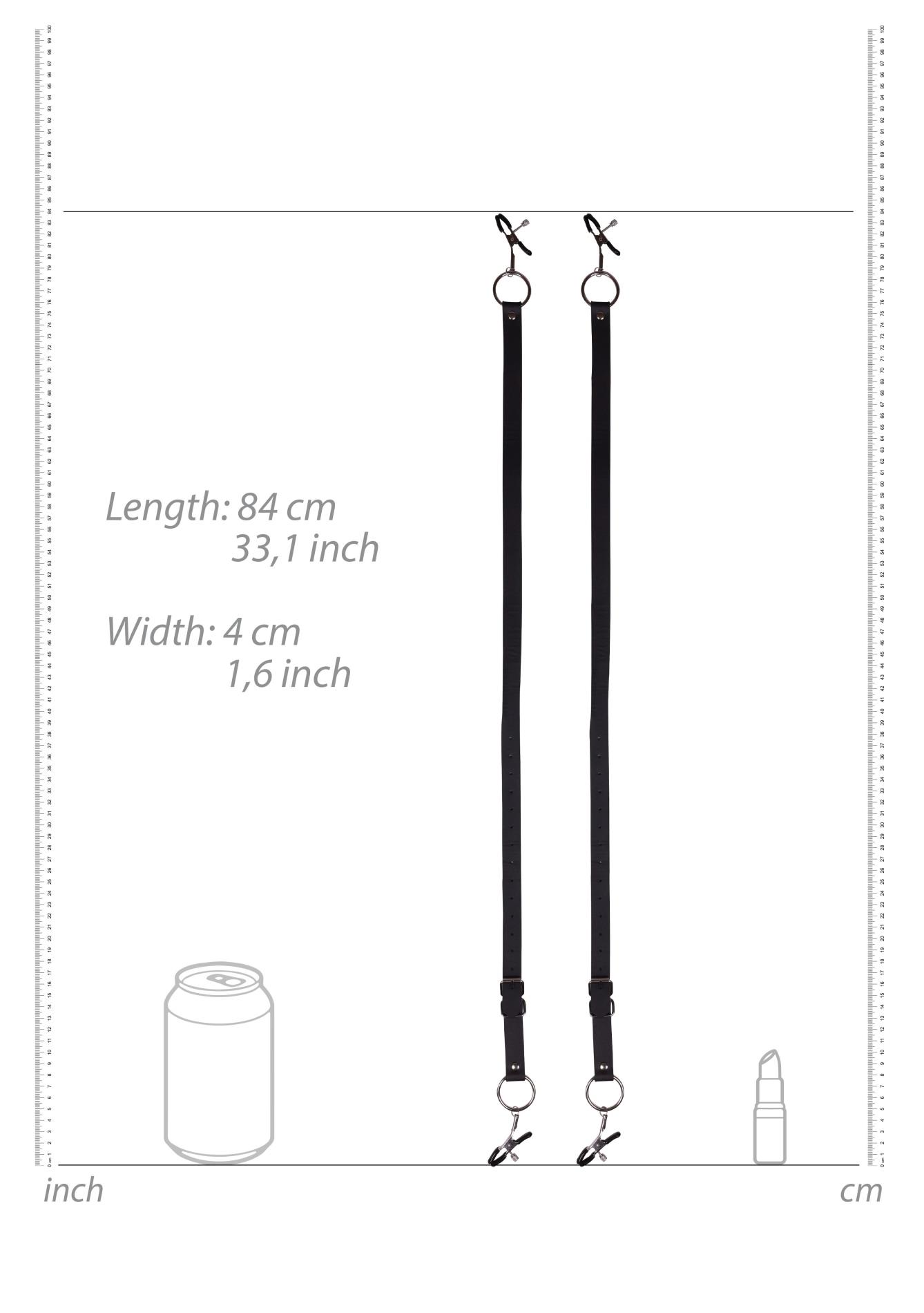 Labia Spreader With Clamps - Black