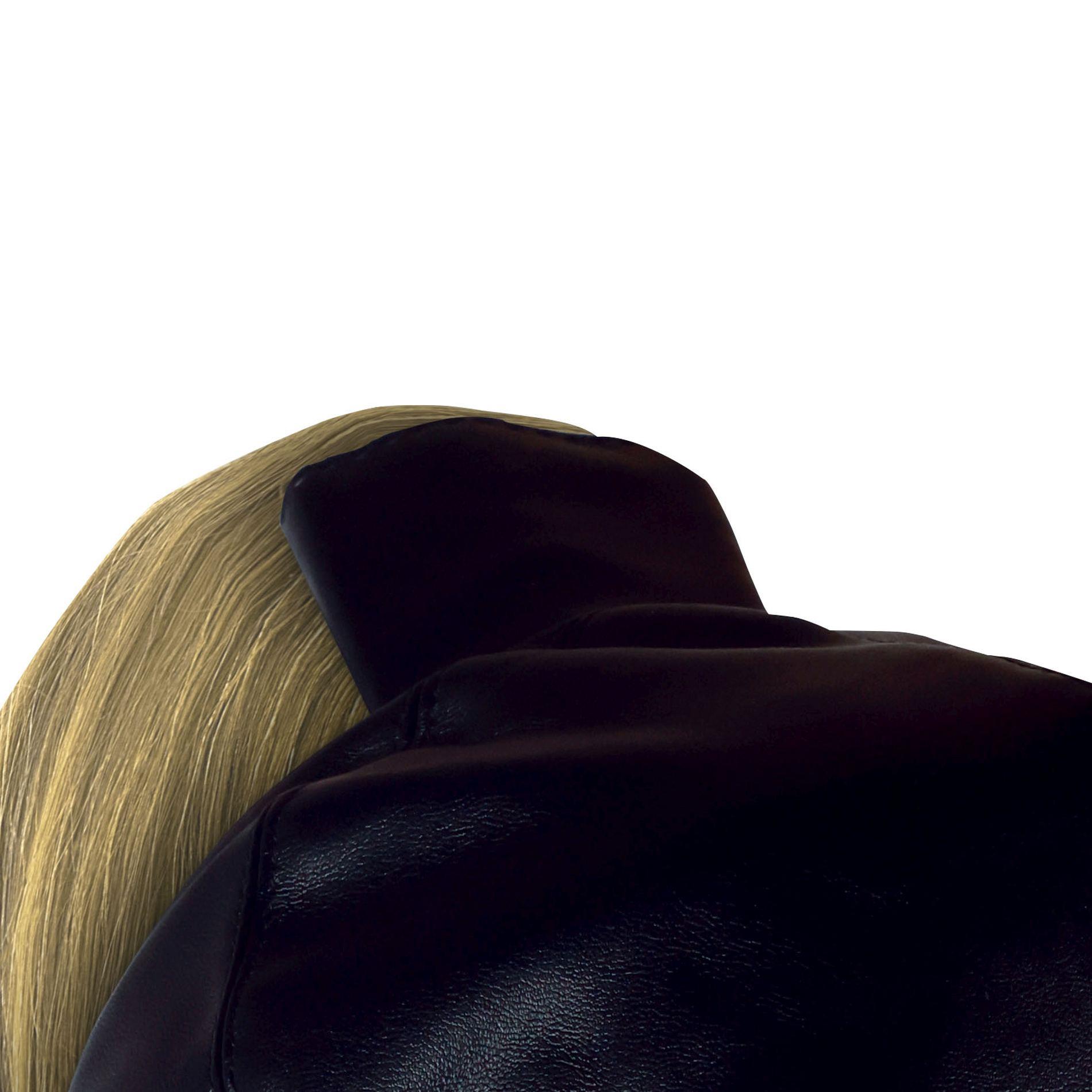 Mask With Blonde Ponytail - Black