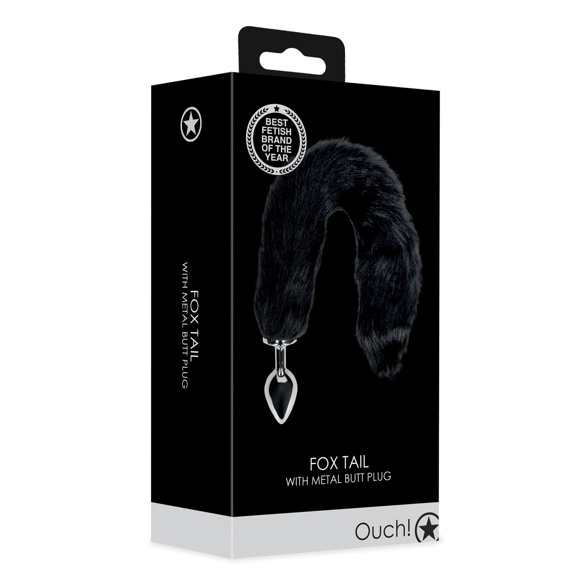 Fox Tail With Metal Butt Plug