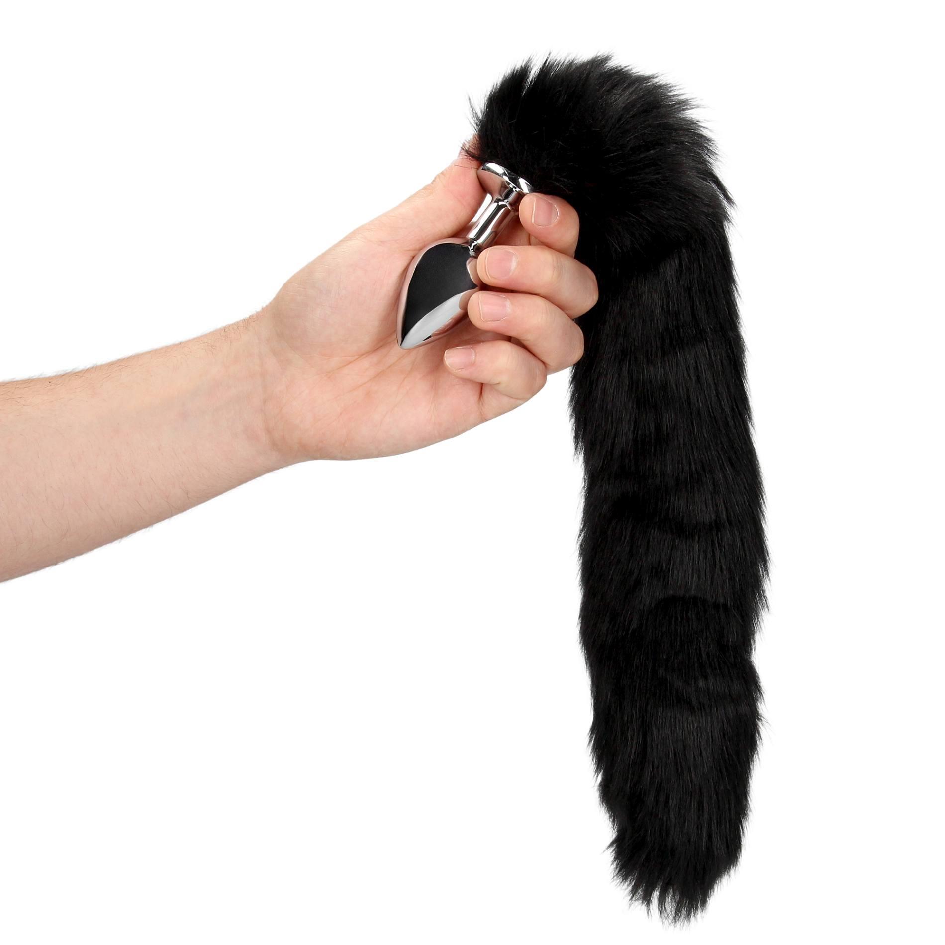 Fox Tail With Metal Butt Plug