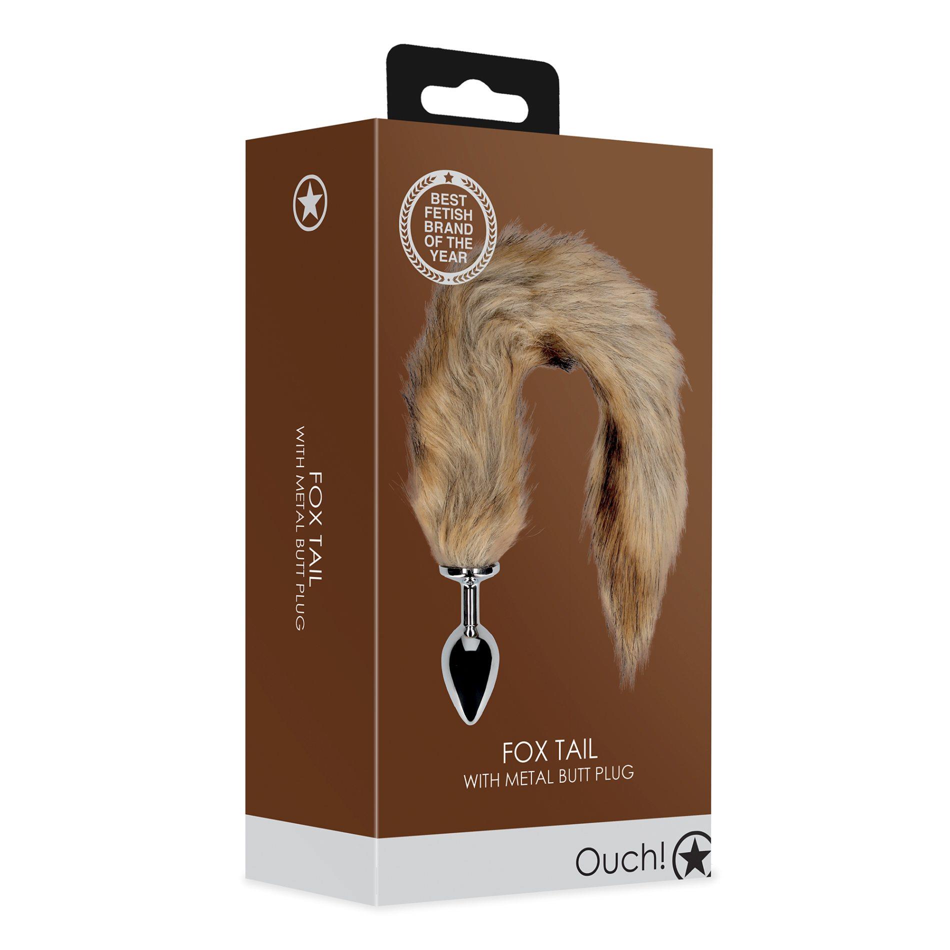 Fox Tail With Metal Butt Plug