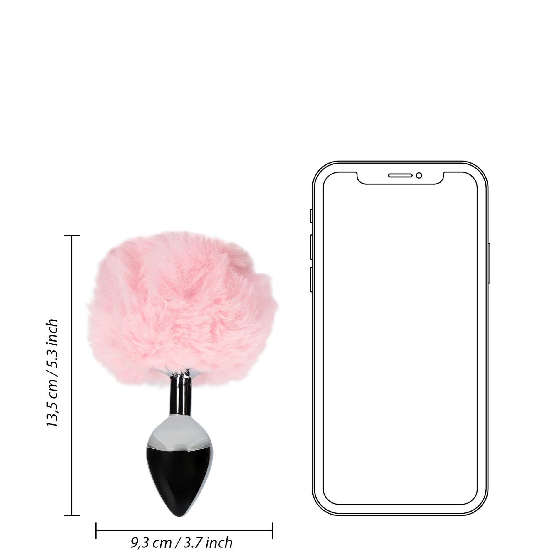 Bunny Tail With Metal Butt Plug