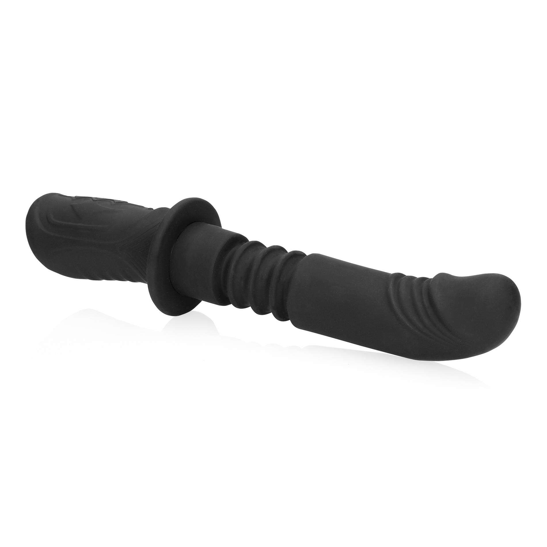 Hand Held Vibrating And Thrusting Sex Machine - Black