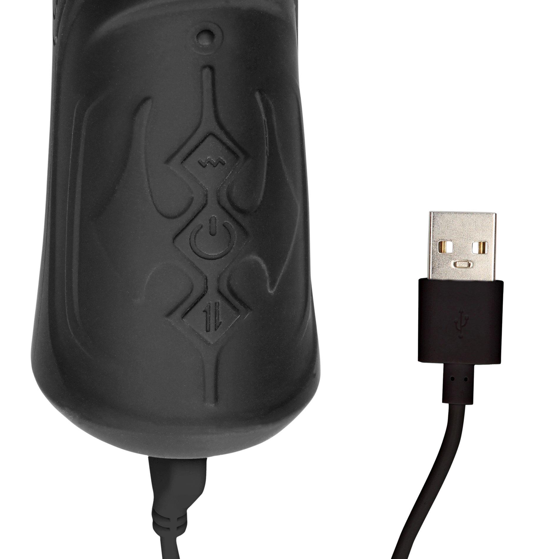 Hand Held Vibrating And Thrusting Sex Machine - Black