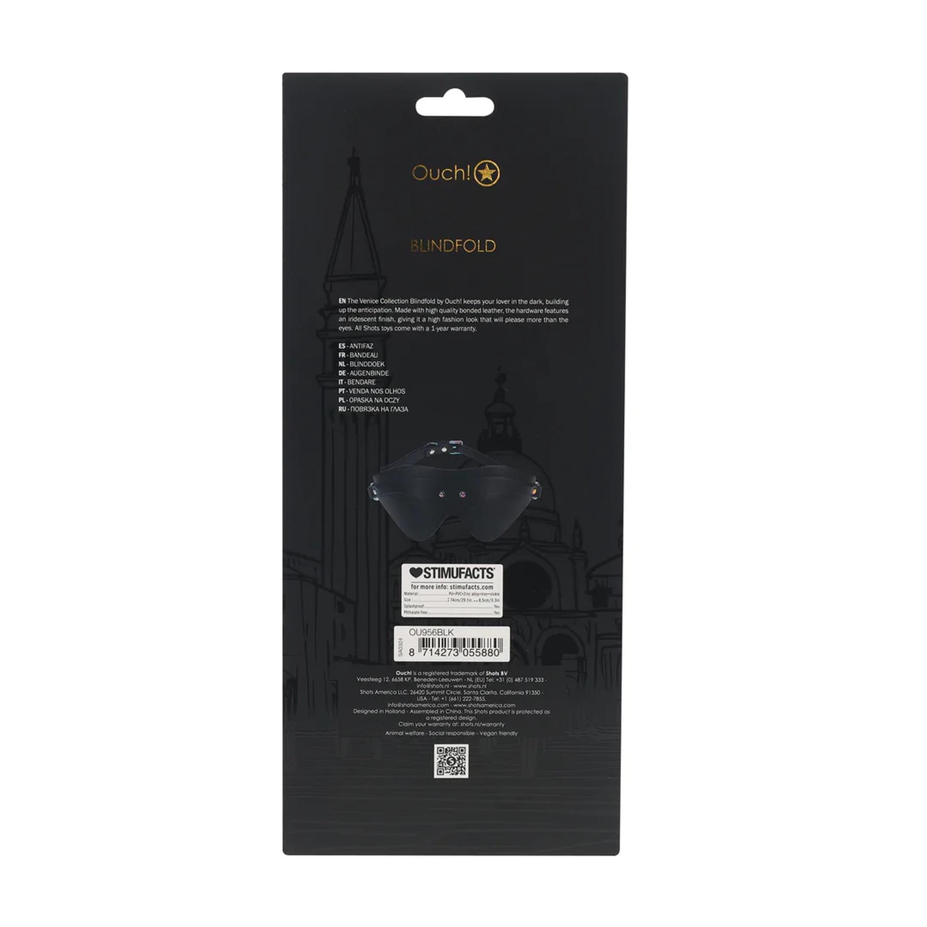 Venice Collection - Blindfold - Black