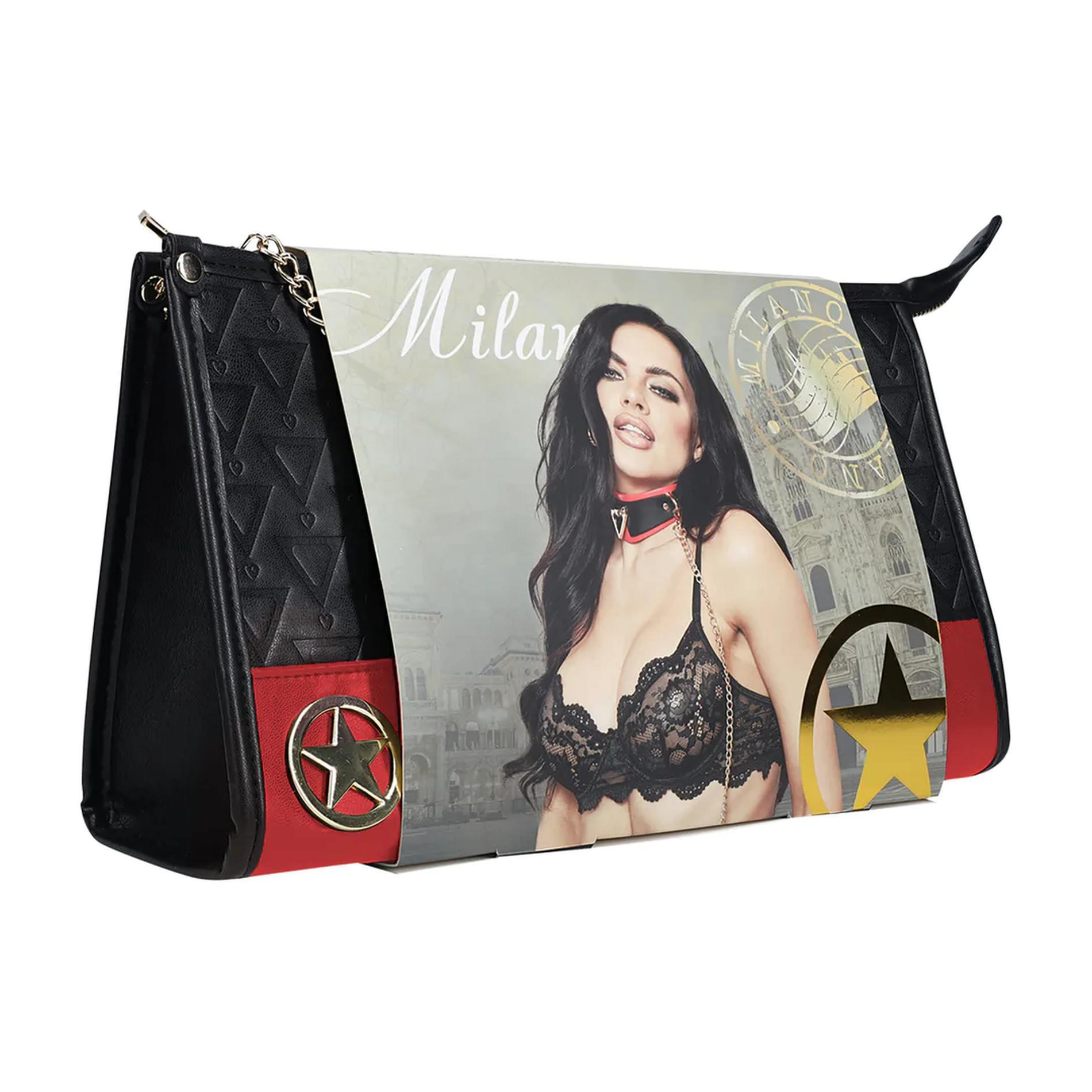 Milan Collection - Kit With Bag - Black/Red