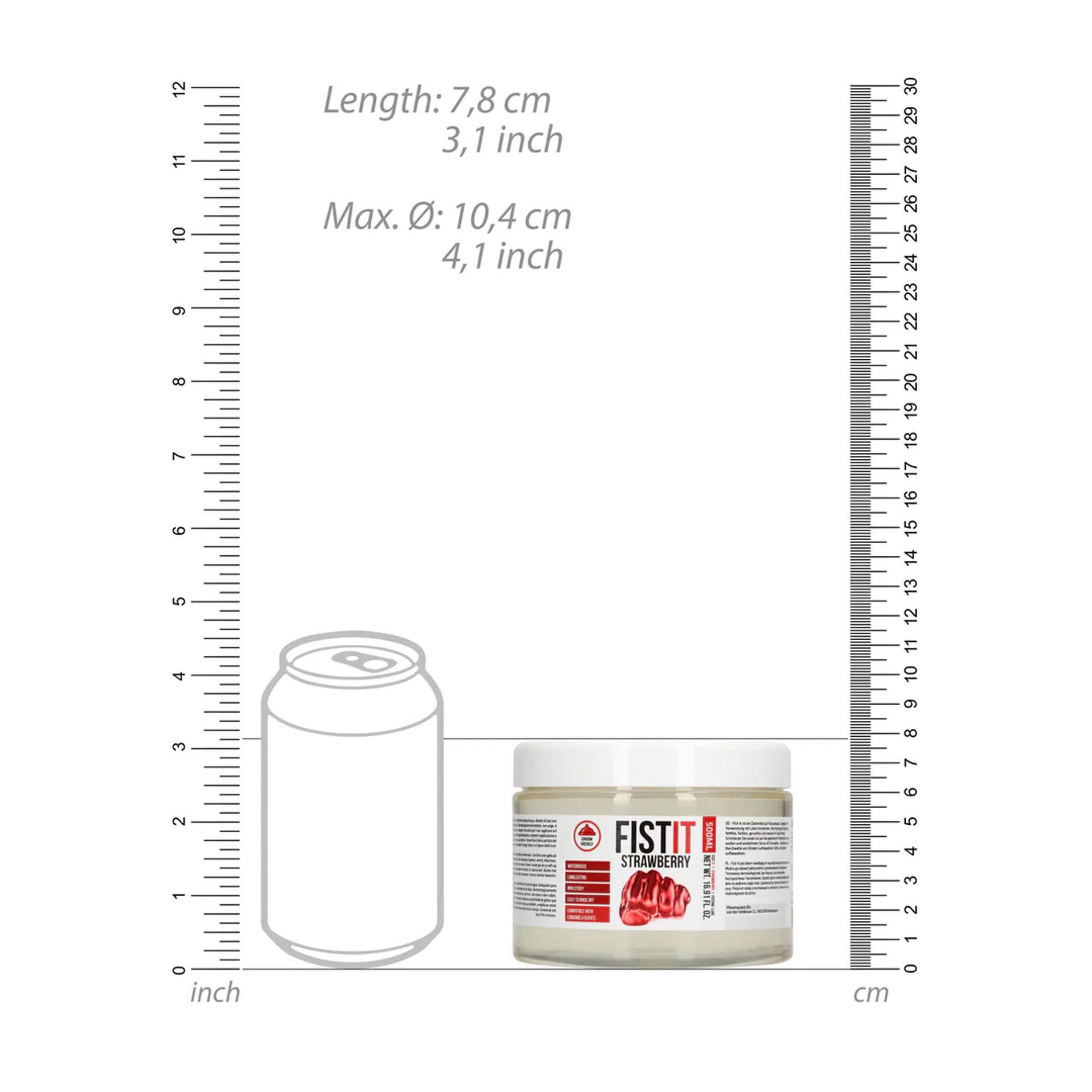 Extra Thick Lubricant - Strawberry - 500 Ml