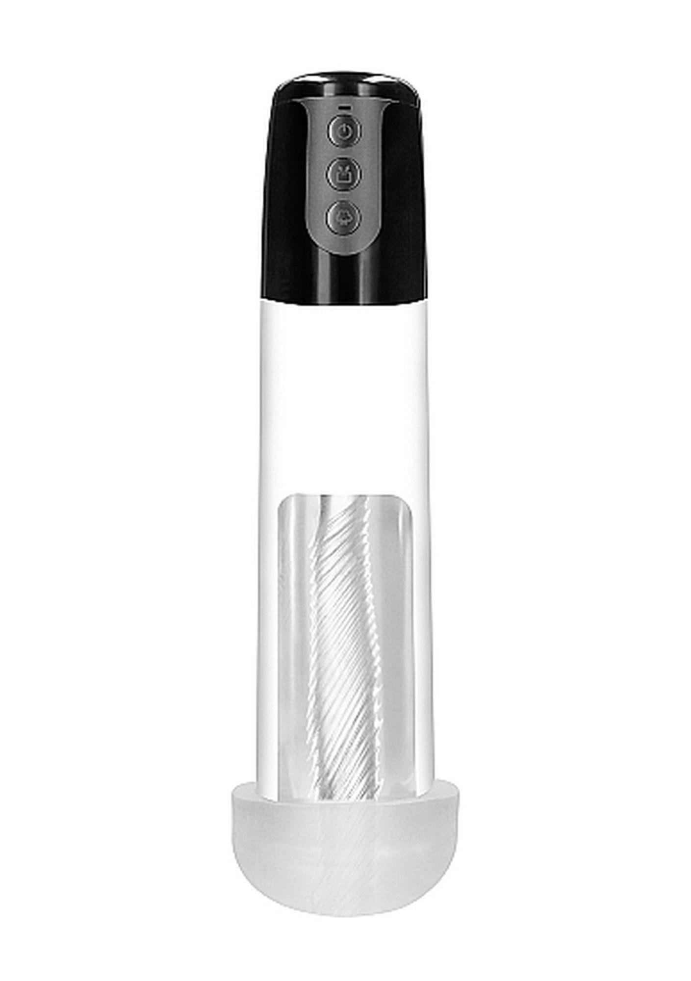 Automatic Cyber Pump With Masturbation Sleeve - Transparent