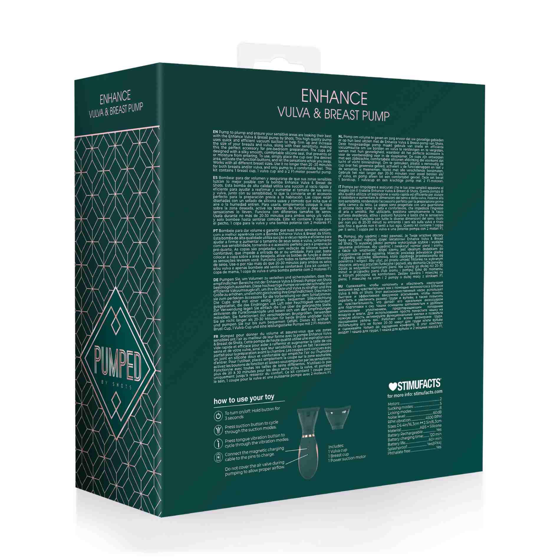 Enhance - Automatic - 13-Speed - Silicone - Rechargeable Vulva