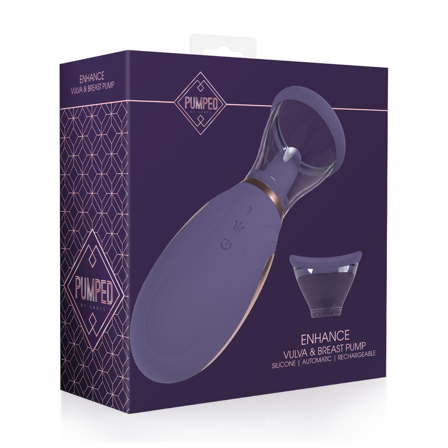 Enhance - Automatic - 13-Speed - Silicone - Rechargeable Vulva & Breast