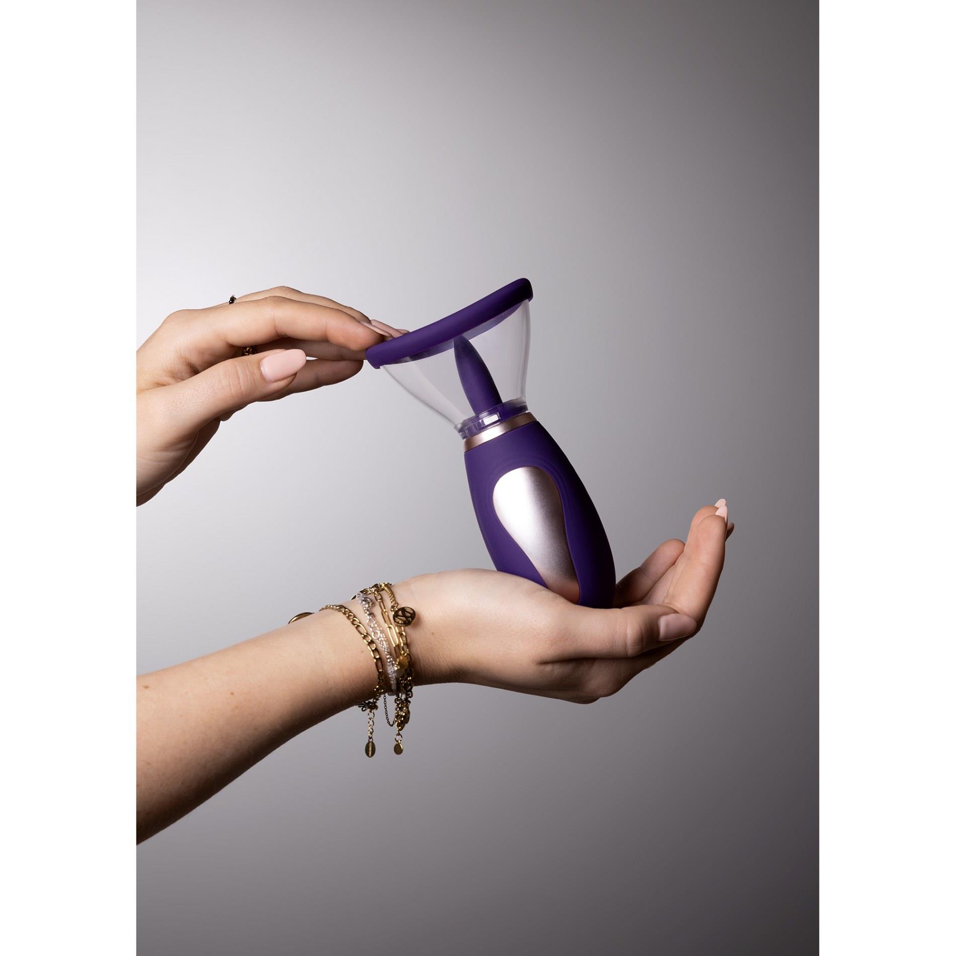 Enhance - Automatic - 13-Speed - Silicone - Rechargeable Vulva & Breast
