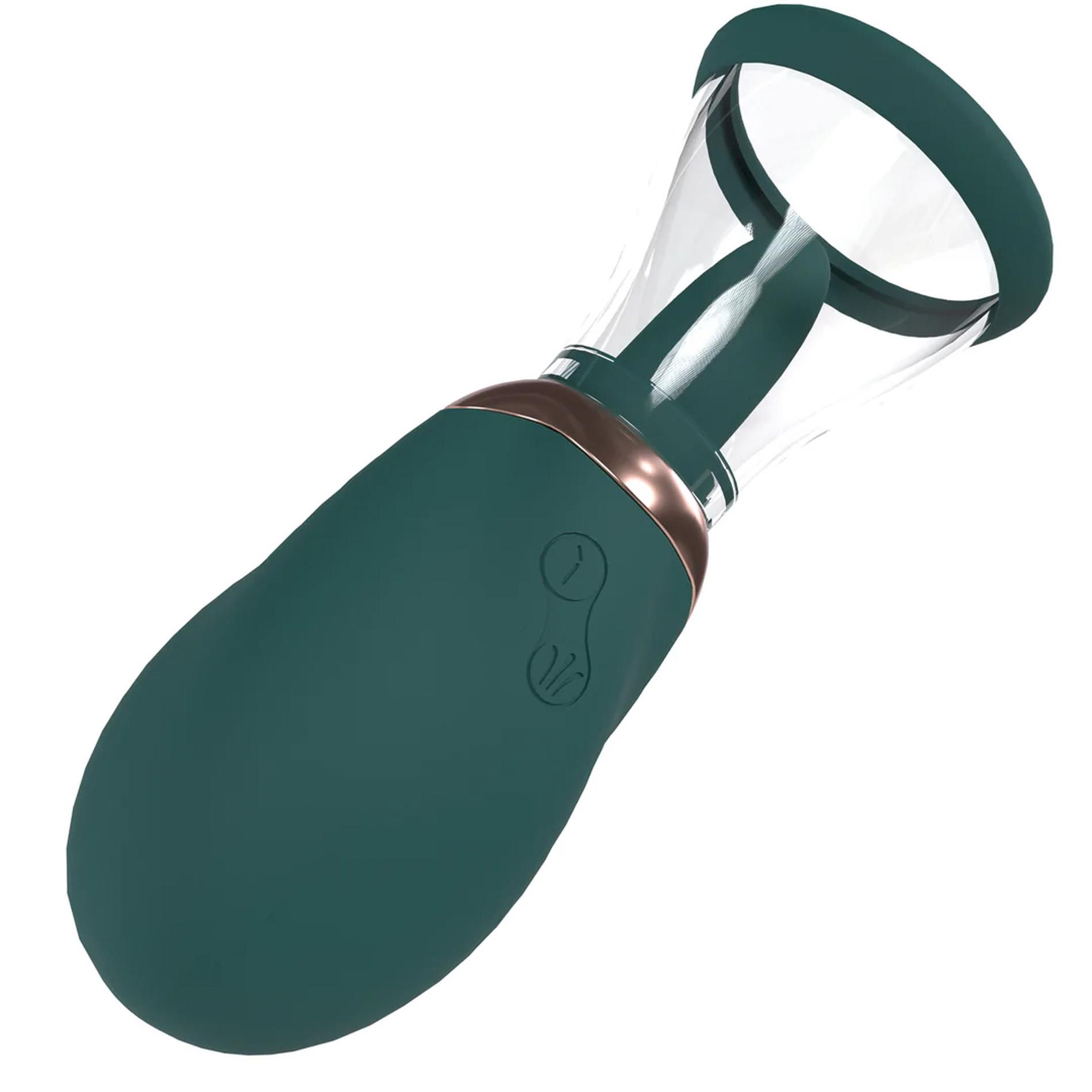 Boost - Rechargeable Vulva And Breast Pump - Forest Green