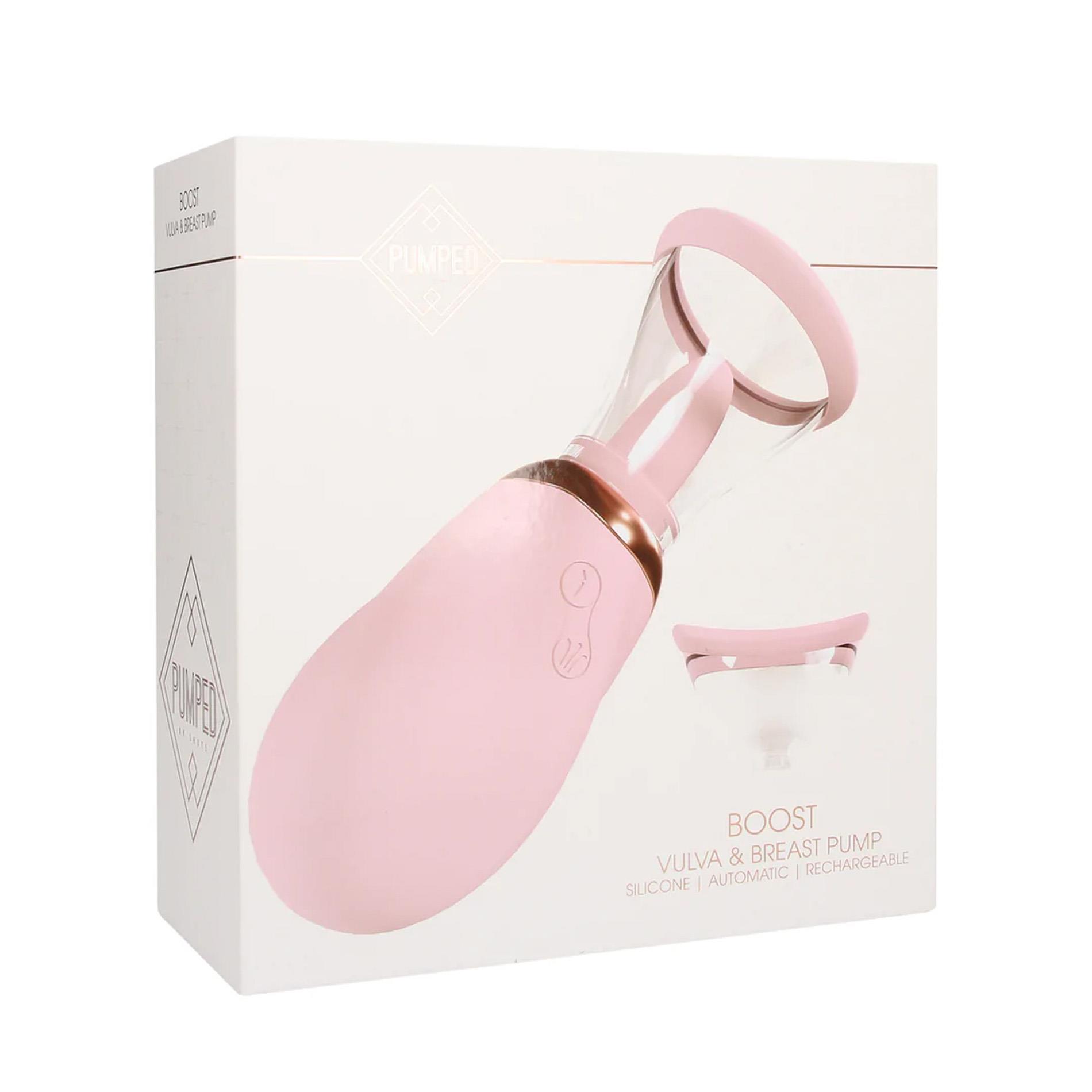 Boost - Rechargeable Vulva And Breast Pump - Pink