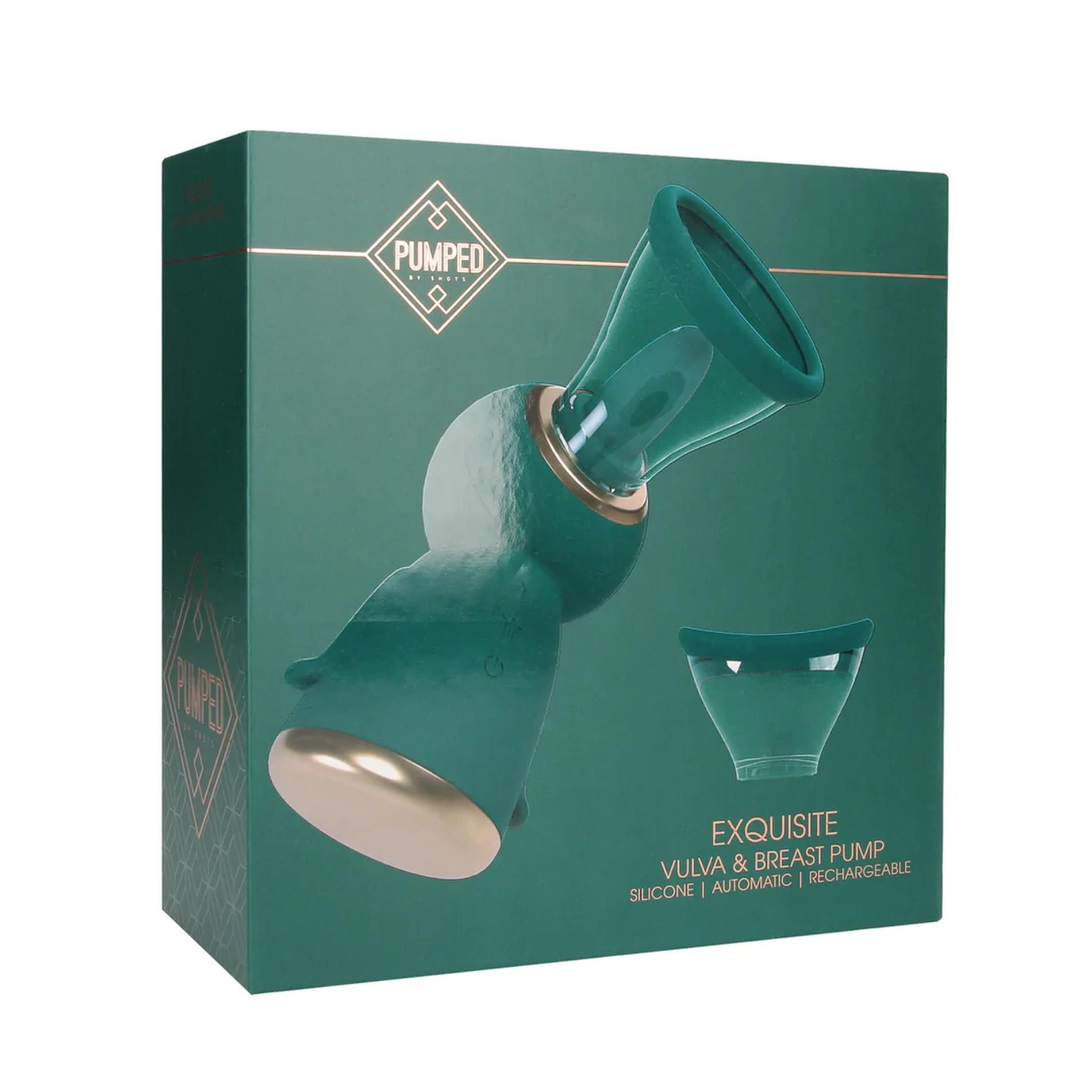 Exquisite - Rechargeable Vulva And Breast Pump - Forest Green