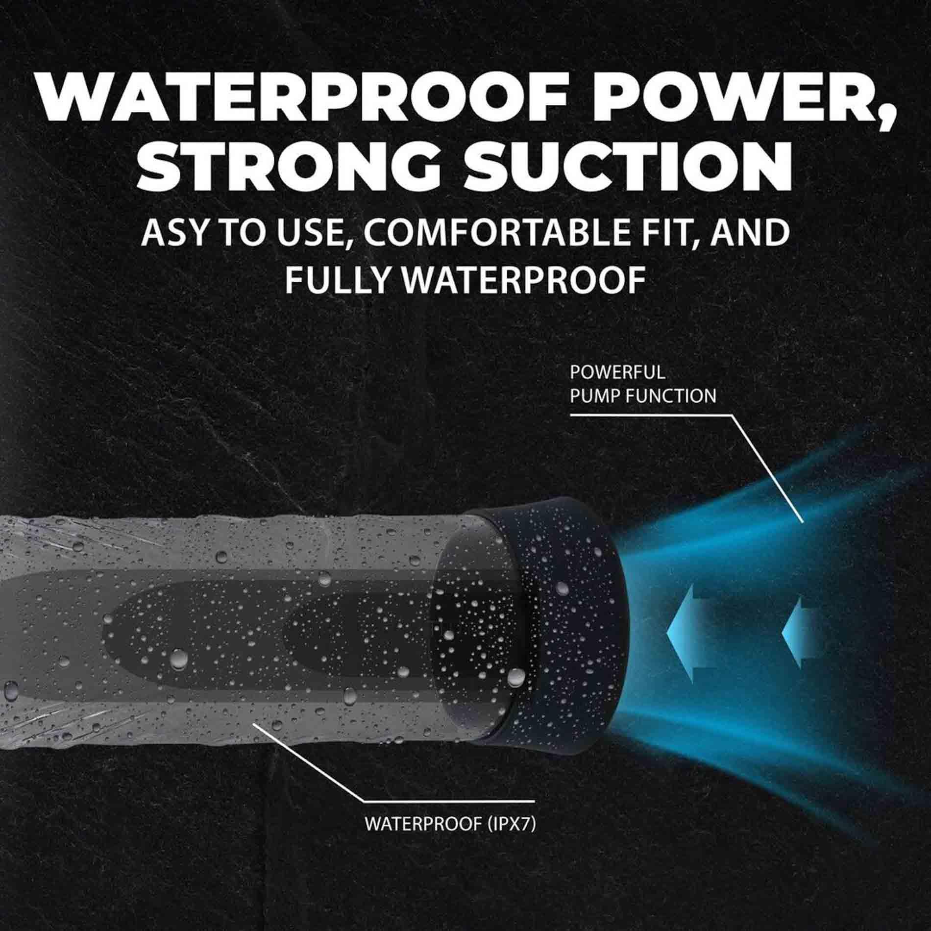 Cyberpulse - Automatic Waterproof Penis Pump - Black