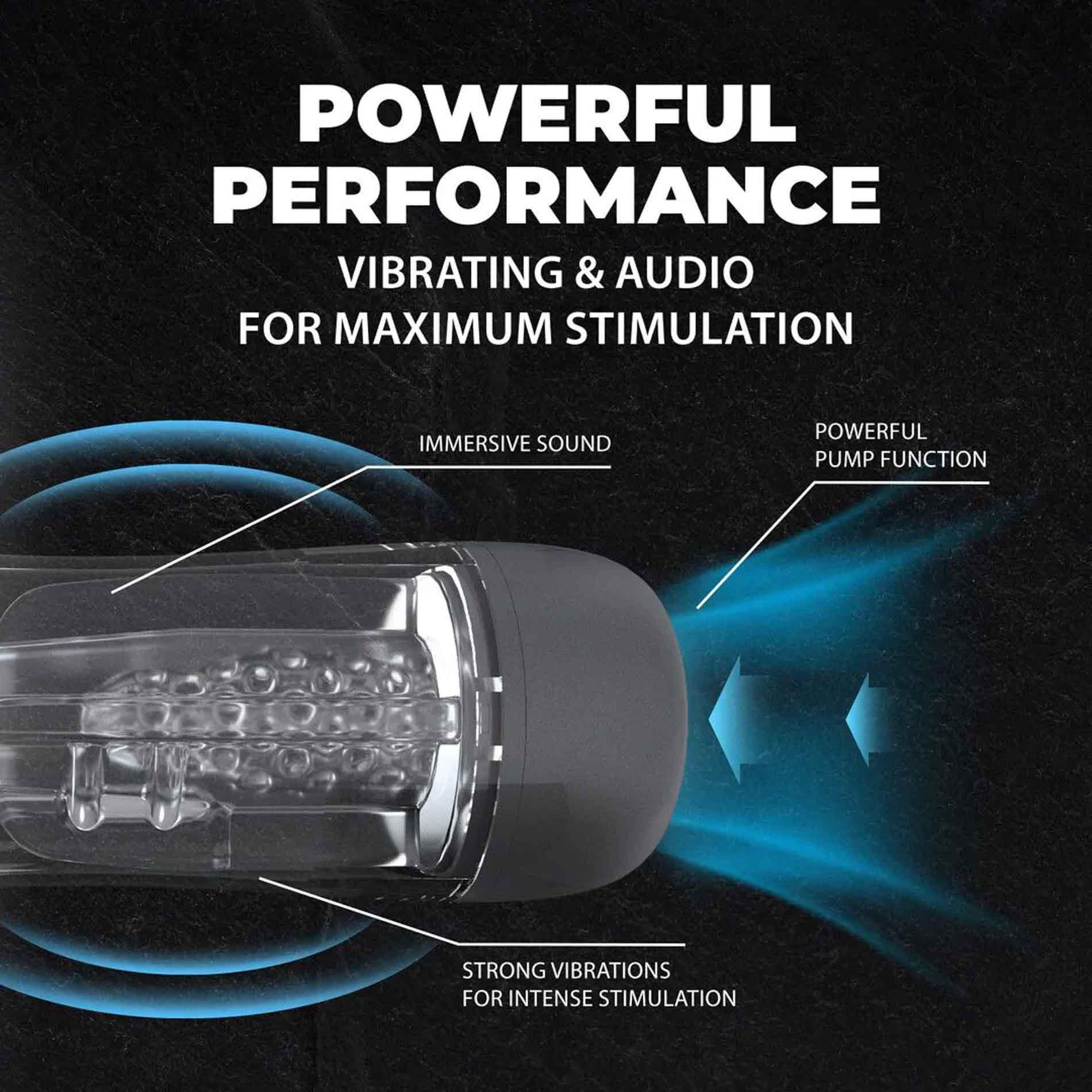 Sonicpull - Suction And Vibration Masturbator Pump - Multimedia Enhanced