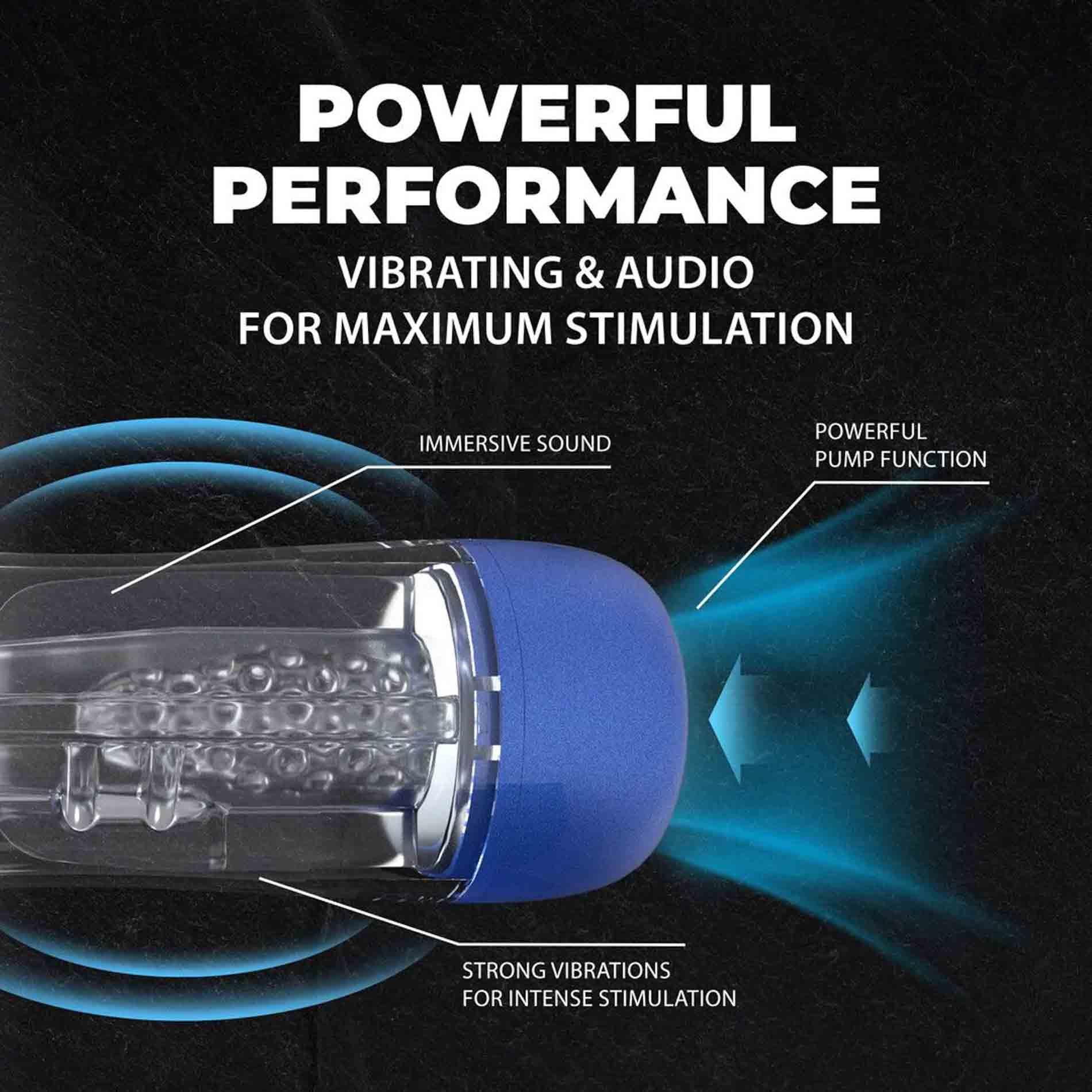 Sonicpull - Suction And Vibration Masturbator Pump - Multimedia Enhanced -