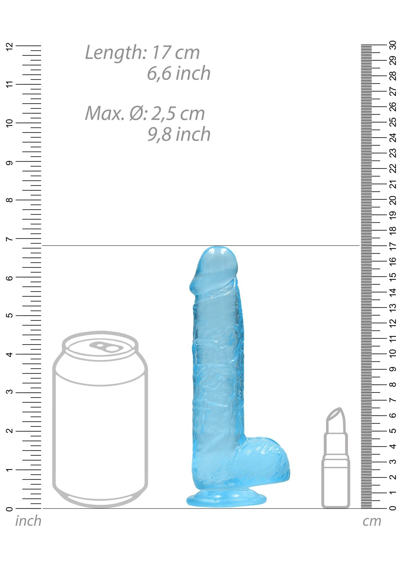 Realistic Dildo With Balls - 6""""/ 15 Cm