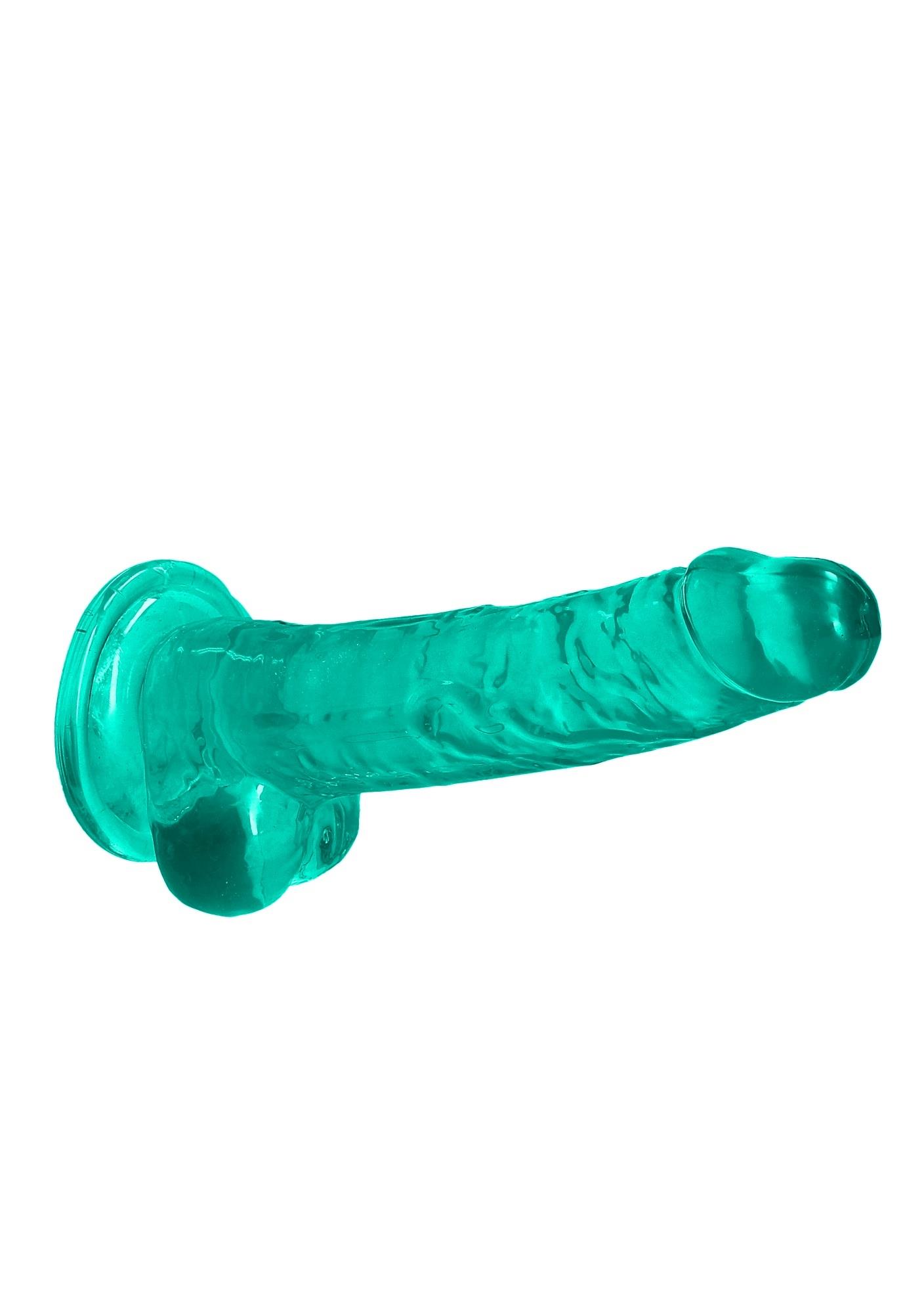 7"""" / 19 Cm Realistic Dildo With Balls - Turquoise