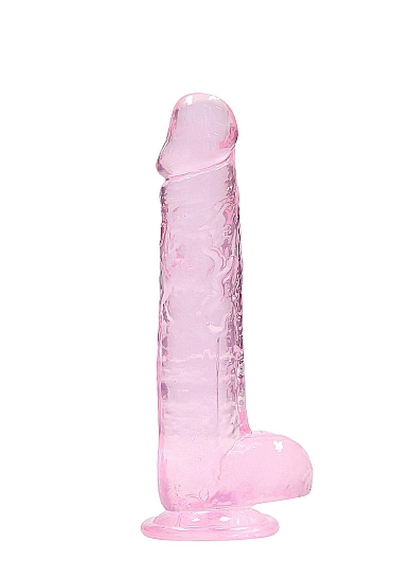 8"" / 20 Cm Realistic Dildo With Balls - Pink
