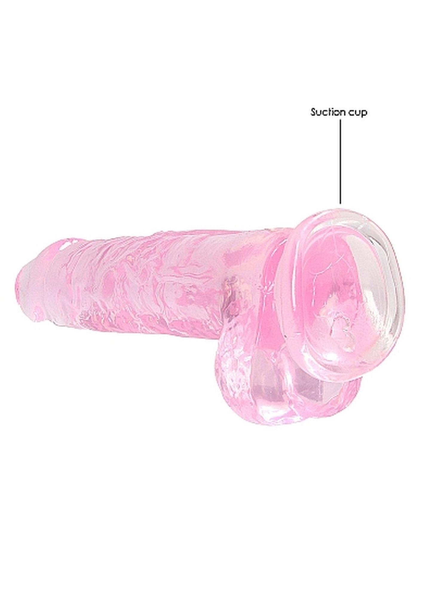 8"" / 20 Cm Realistic Dildo With Balls - Pink