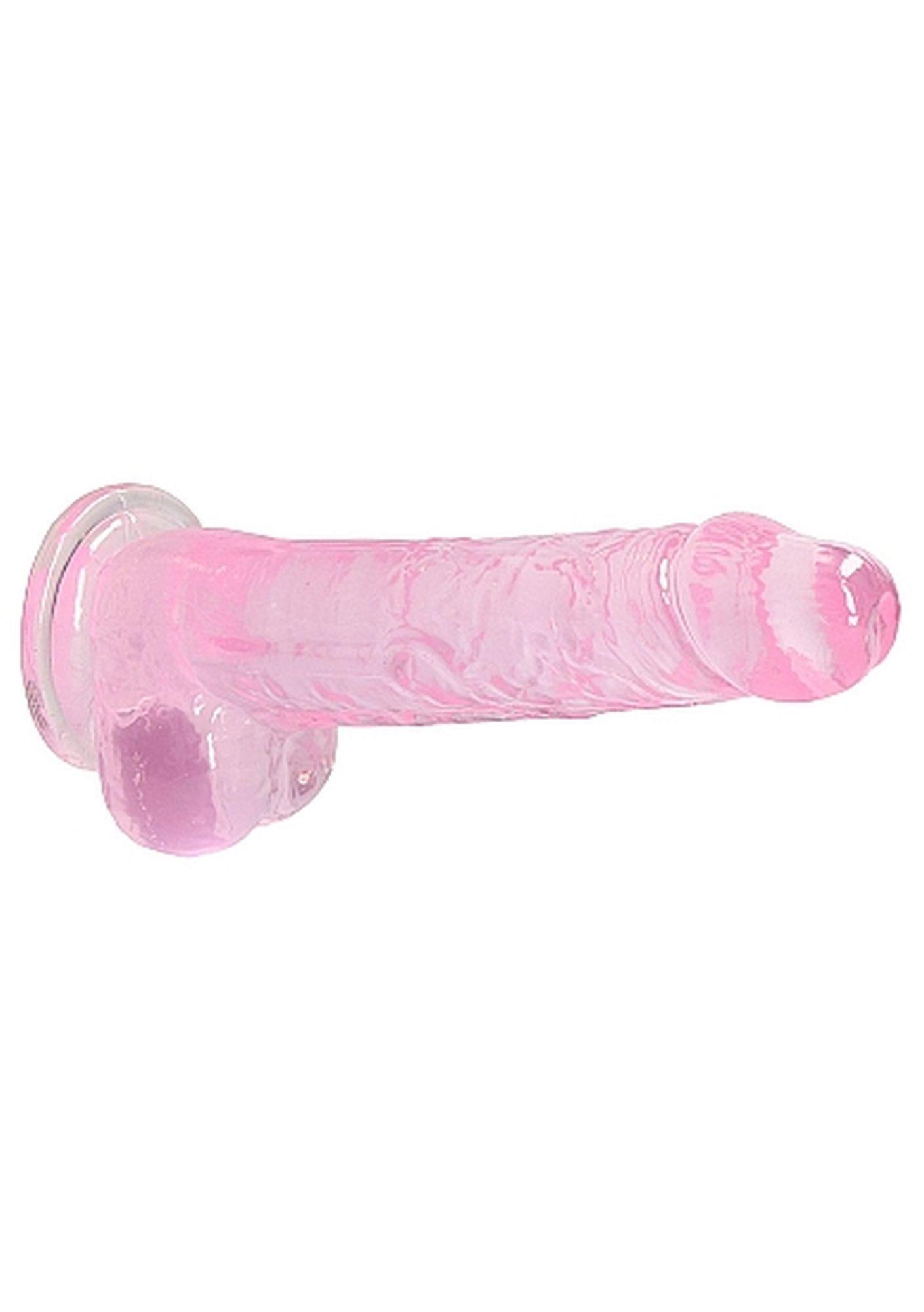 8"" / 20 Cm Realistic Dildo With Balls - Pink