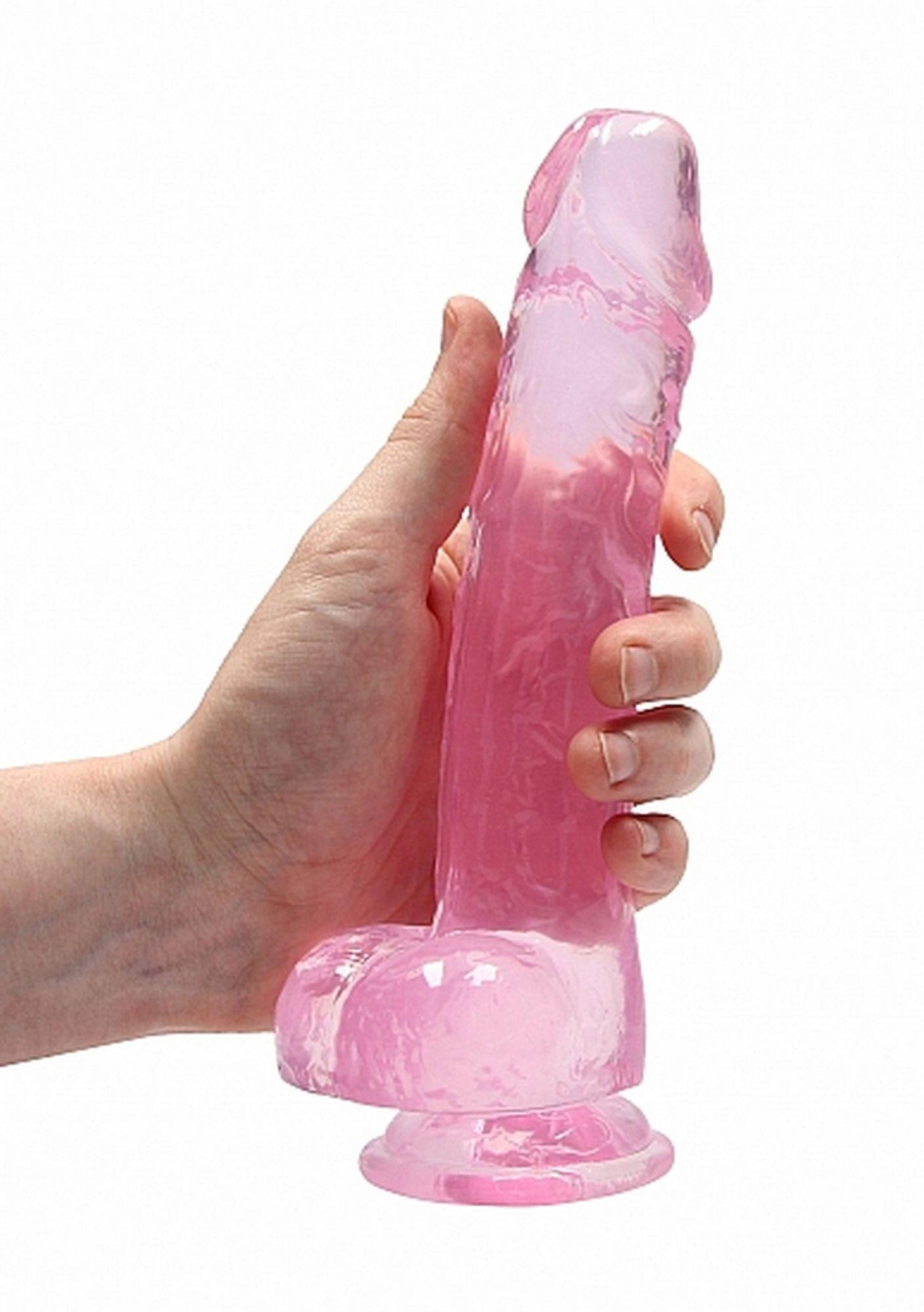 8"" / 20 Cm Realistic Dildo With Balls - Pink