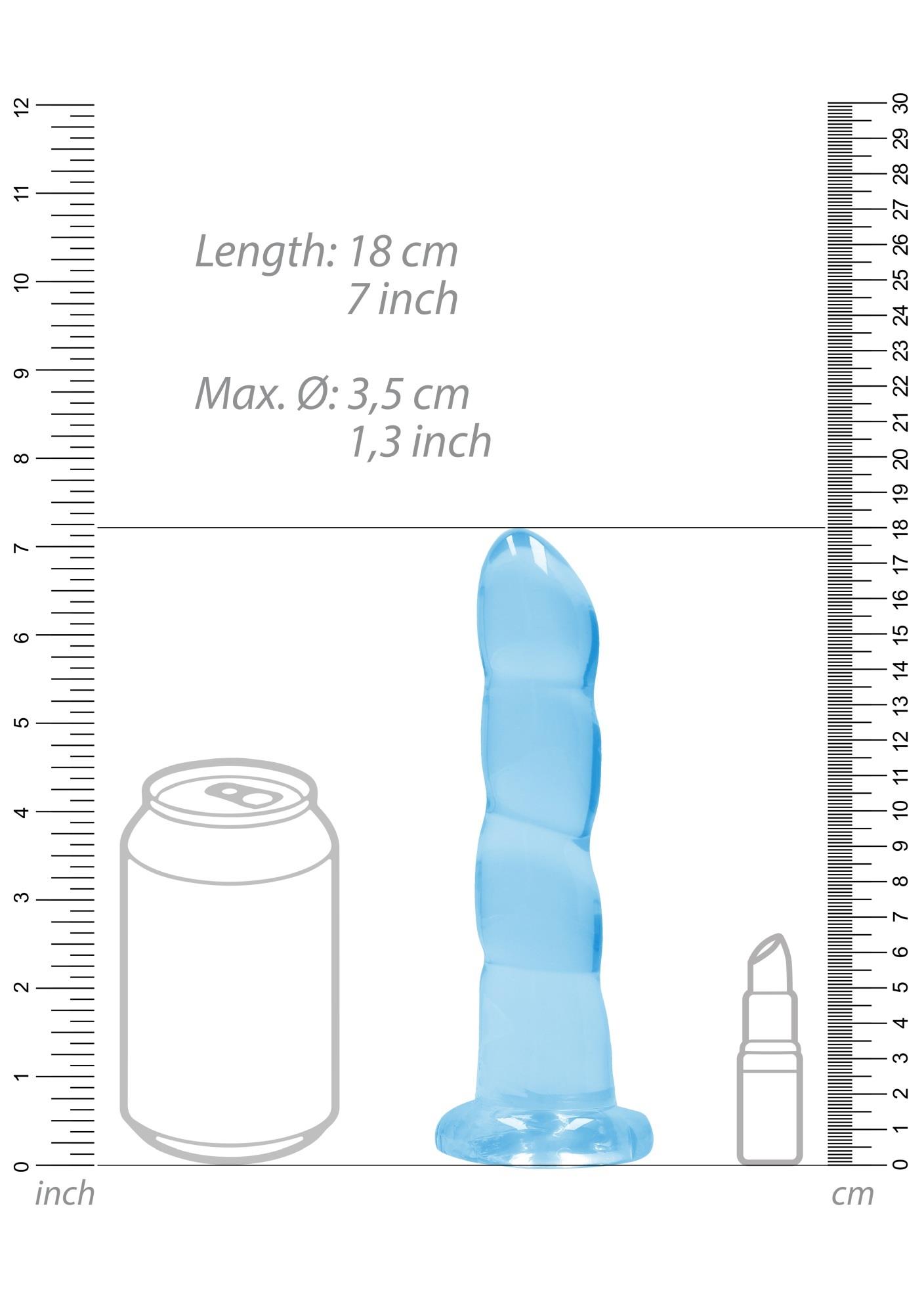 Non Realistic Dildo With Suction Cup - 7""""/ 17 Cm