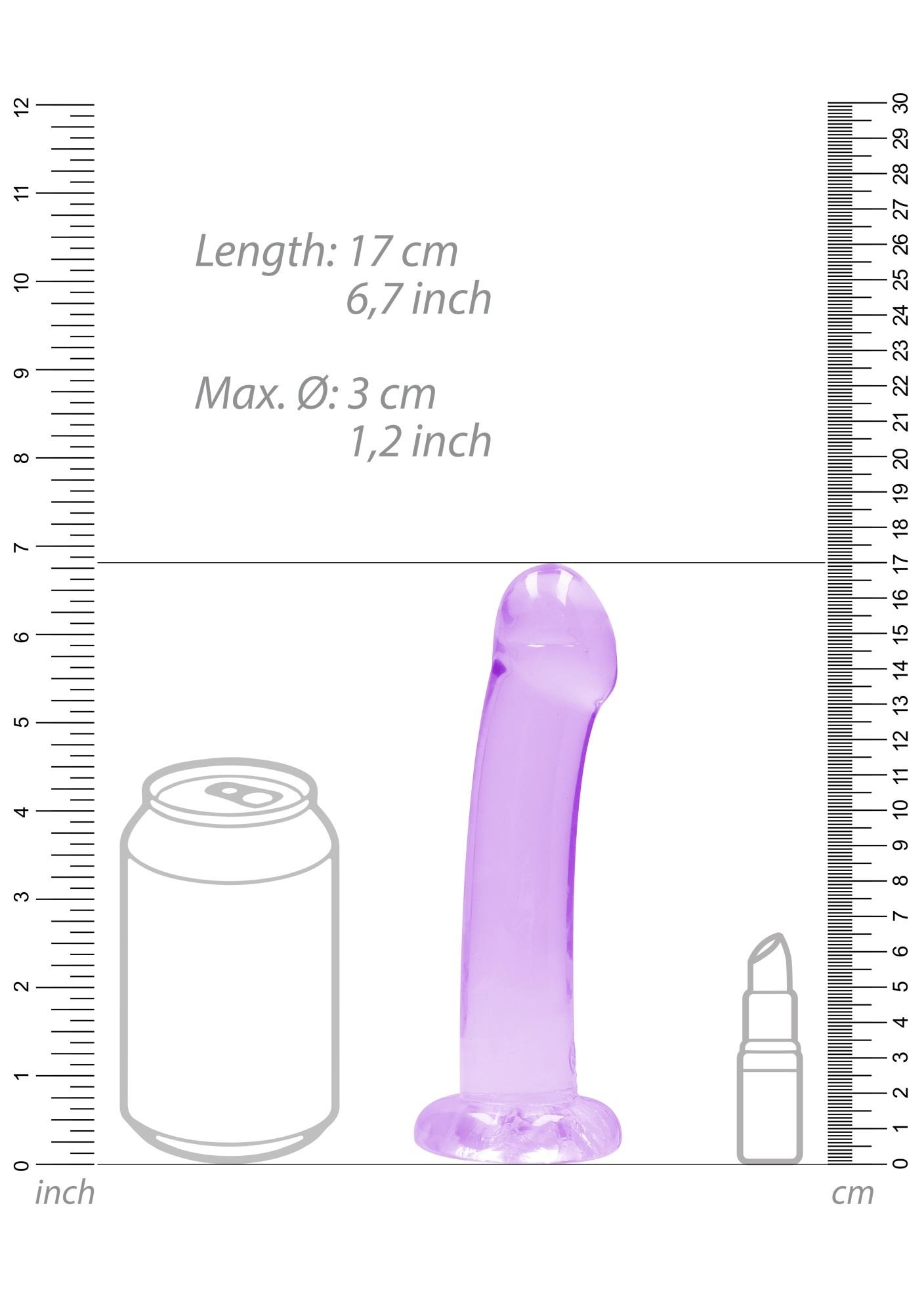 Non Realistic Dildo With Suction Cup - 6,7""""/ 17 Cm